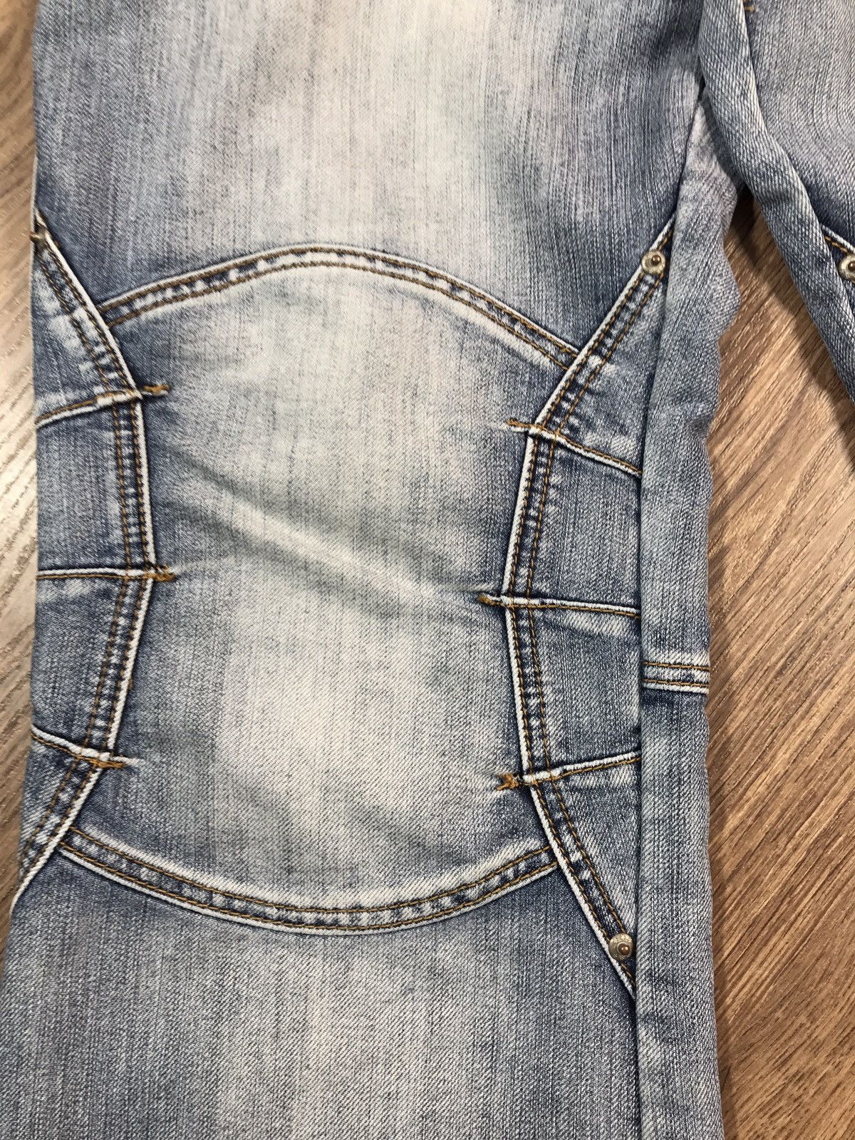 Japanese Brand × Vintage Vintage Denim Pants Double Knee Jeans Size US 36 / EU 52 - 5 Thumbnail