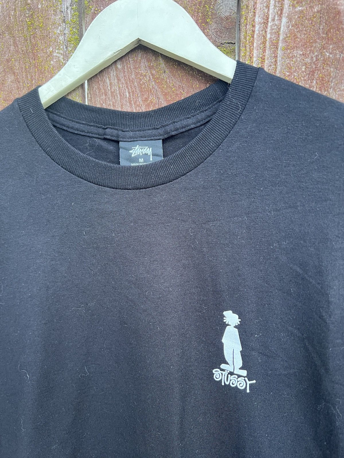 Stussy RARE Stussy Stickman Black Tee Size US M / EU 48-50 / 2 - 3 Thumbnail