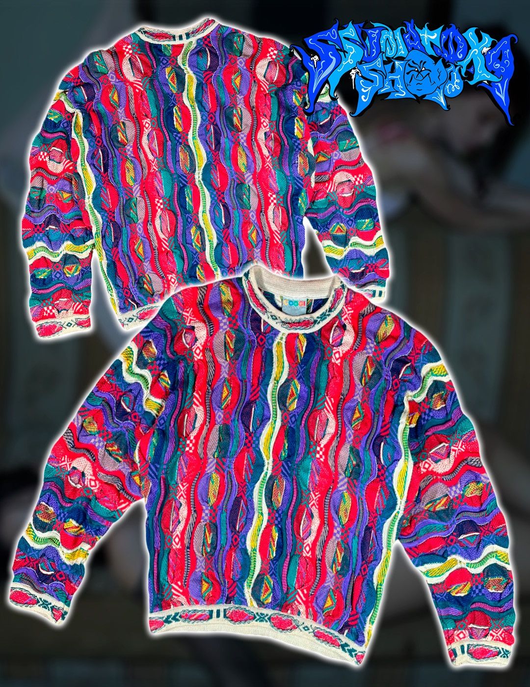 Coogi × Vintage Crazy Vintage Limnos Australia Coogi Style 3D Knit