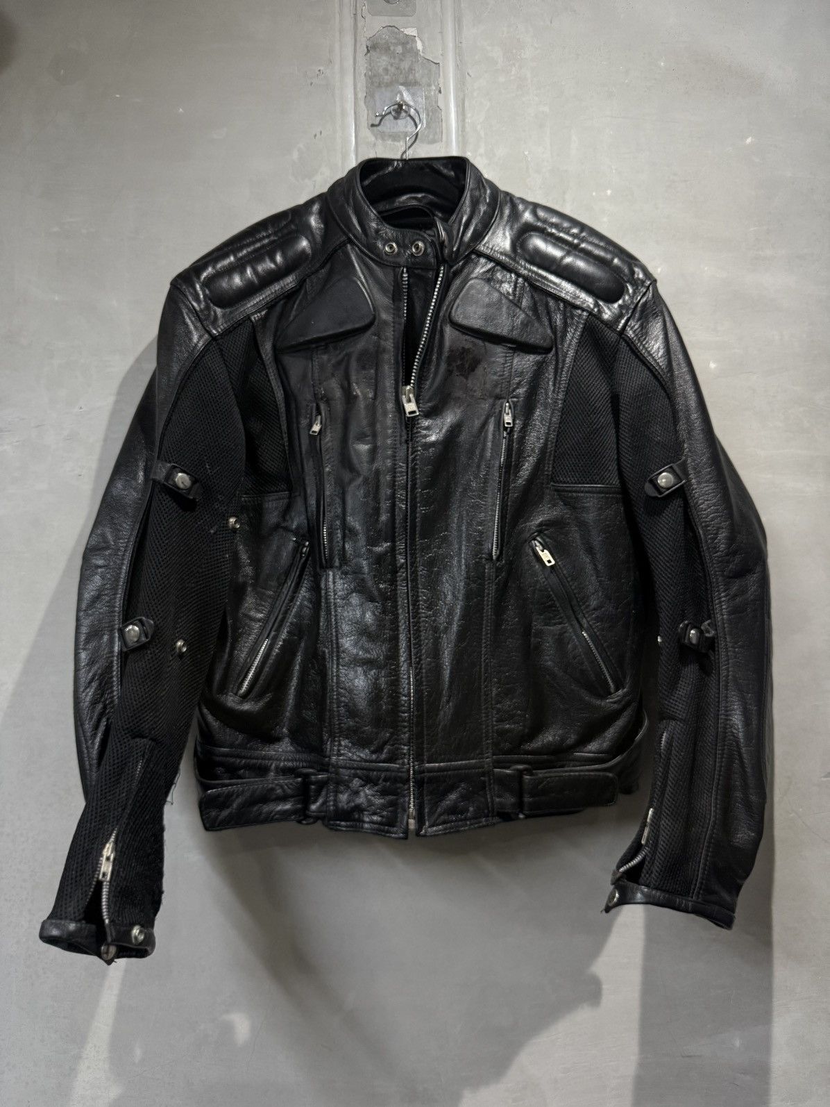 Genuine Leather vintage cyber leather moto jacket backlash kmrii if6was9 Size US XL / EU 56 / 4 - 2 Thumbnail