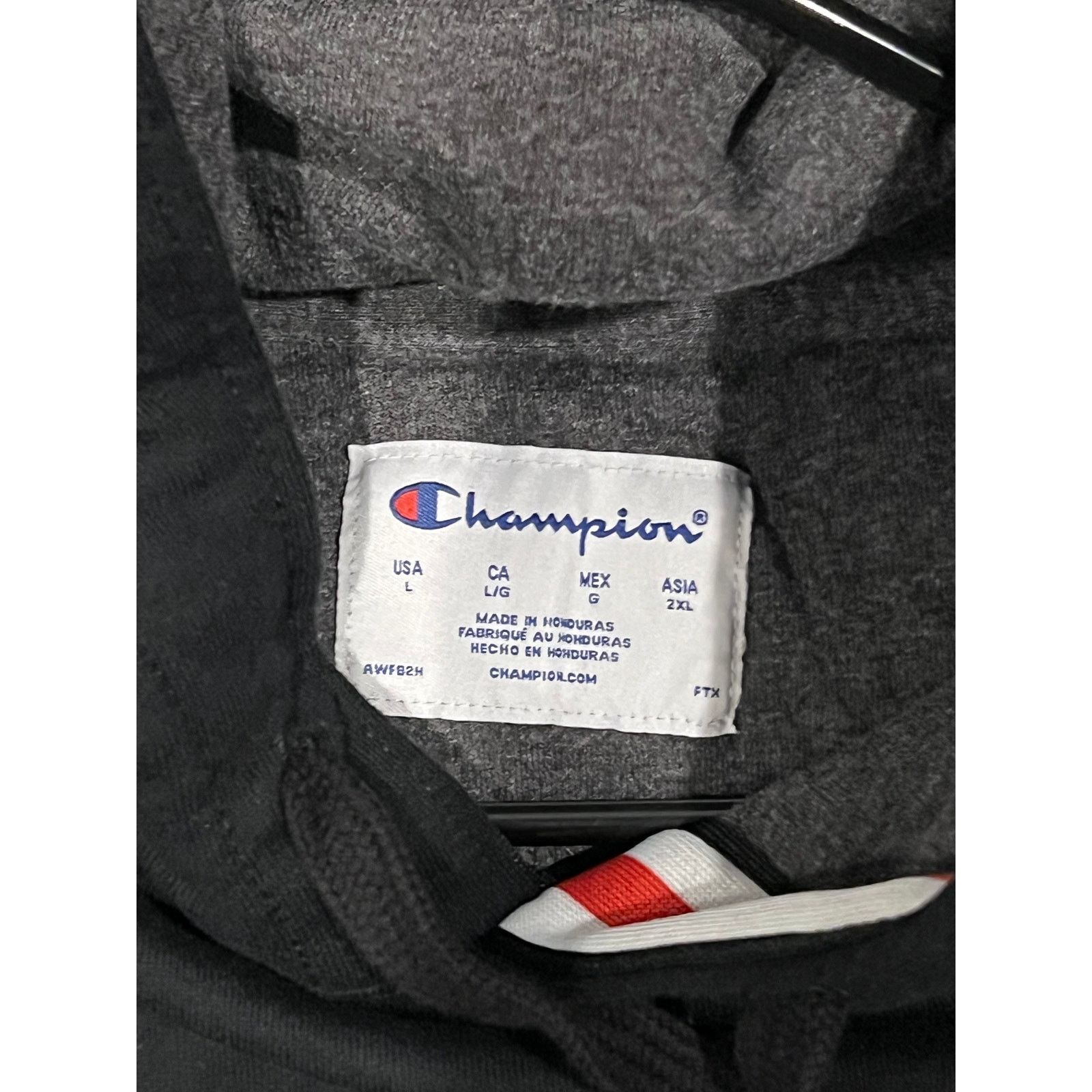 Champion Champion Black w Red Highlight/Piping Pullover Hoodie Mens L Size US L / EU 52-54 / 3 - 3 Thumbnail