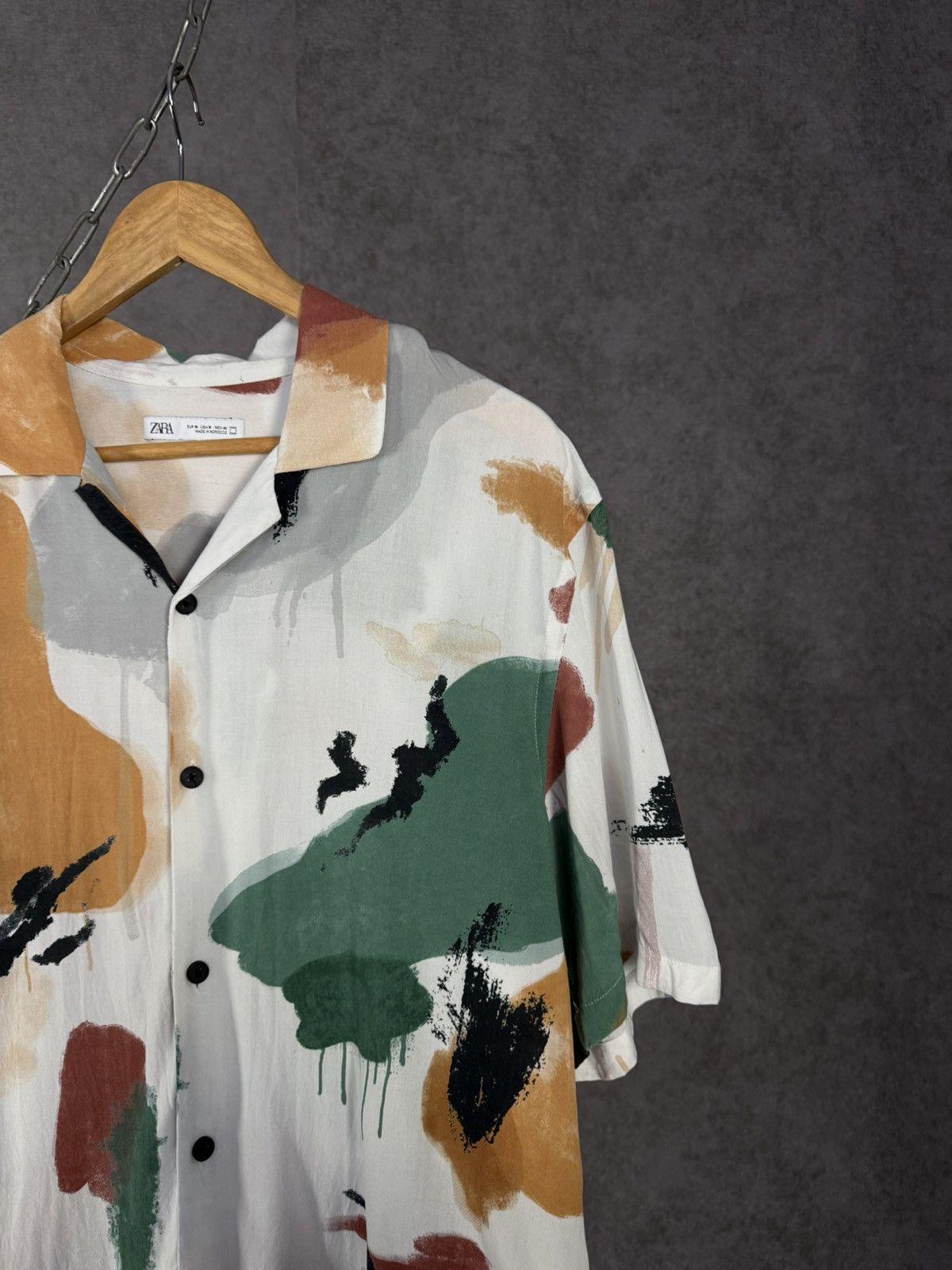 Zara Zara Man art crazy hawaiian shirt Size US M / EU 48-50 / 2 - 2 Thumbnail