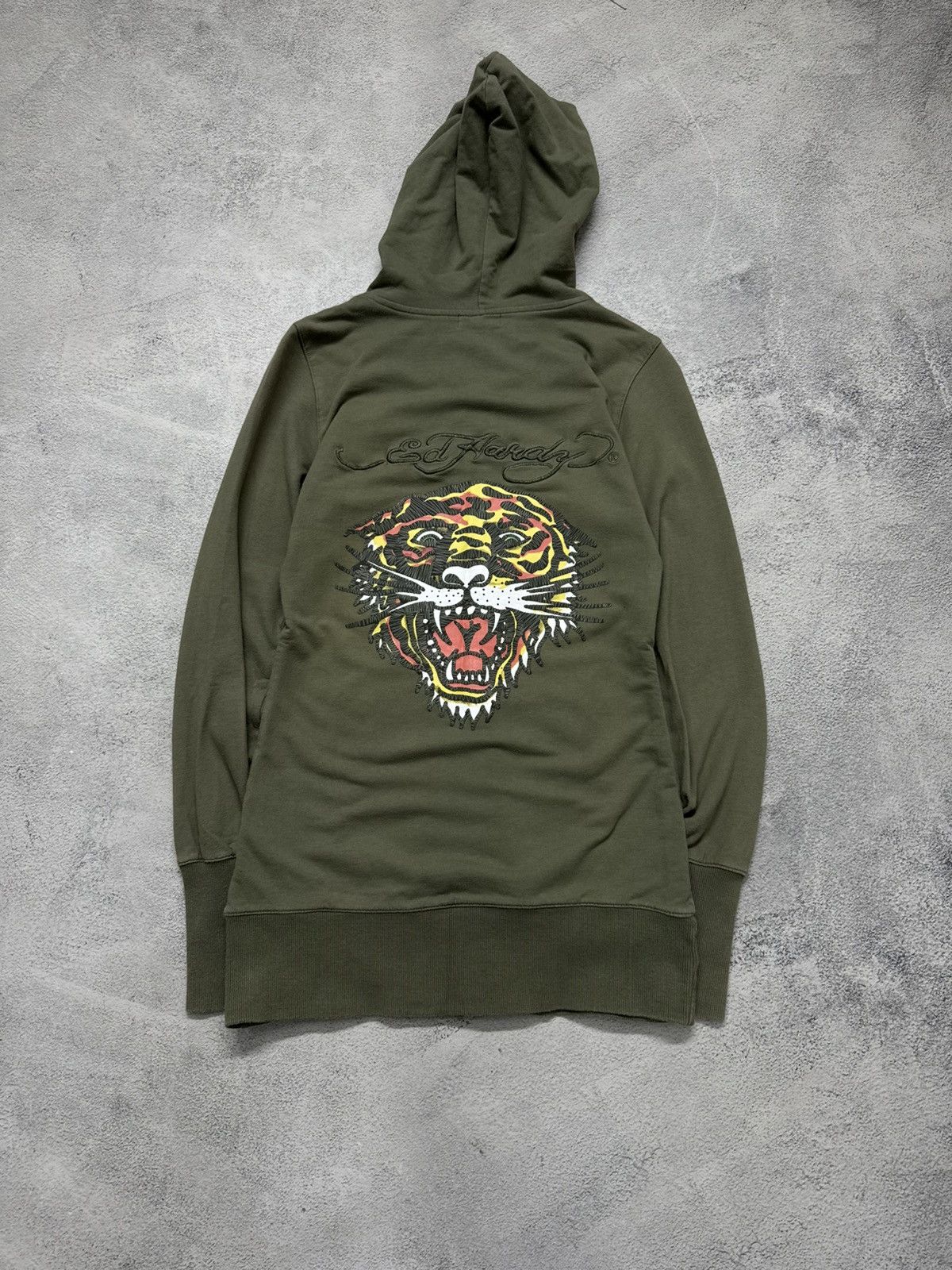 Ed Hardy Vintage Y2k Tiger 🐅 Ed Hardy Zip Hoodie 00’s Size S / US 4 / IT 40 - 3 Thumbnail