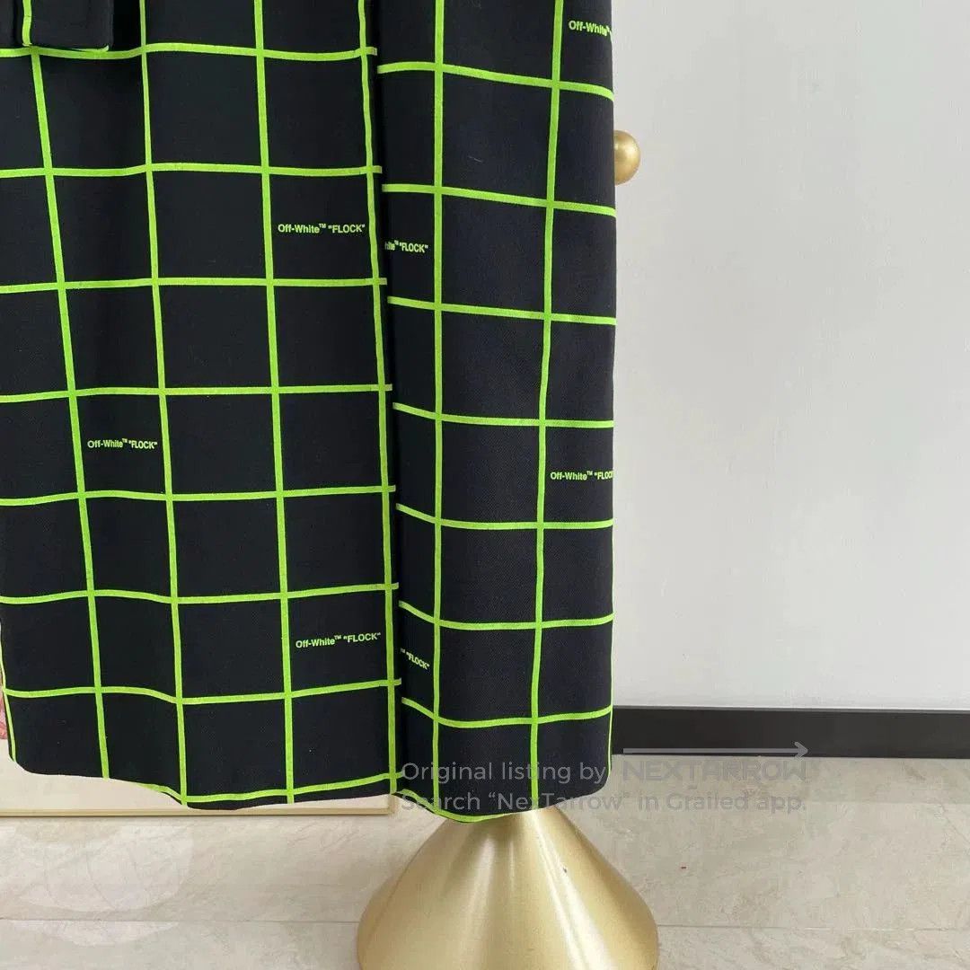 Off-White offwhite long plaid coat size 36. Size US S / EU 44-46 / 1 - 5 Thumbnail