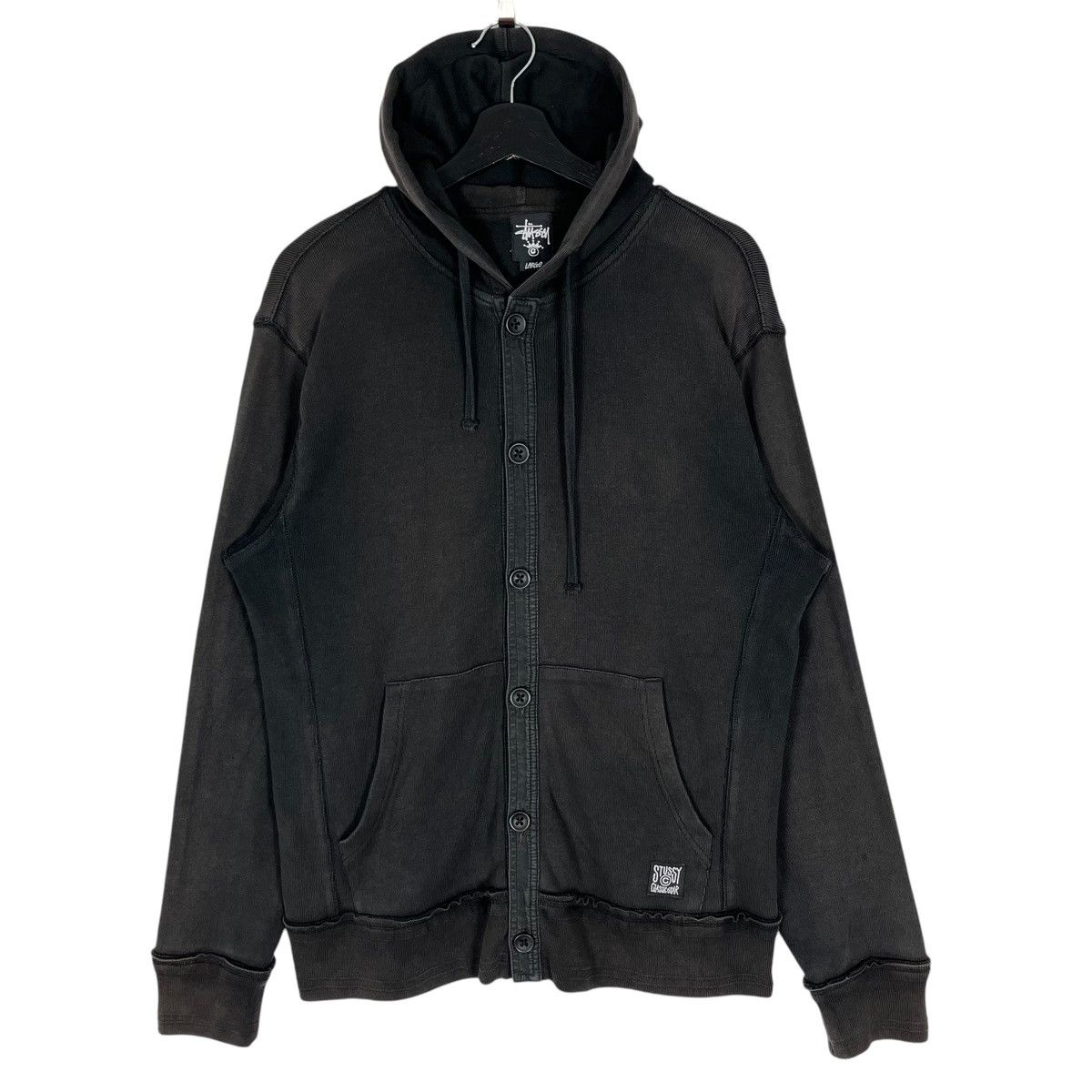 Stussy Stussy Button Hoodie Jacket Size US L / EU 52-54 / 3 - 1 Thumbnail