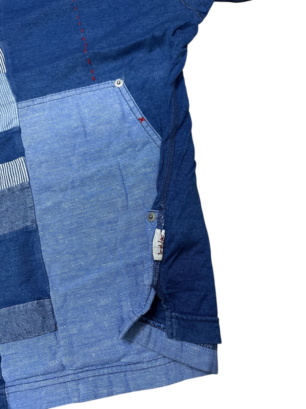 Issey Miyake Hai sporting gear blue indigo sashiko patchwork . Size US M / EU 48-50 / 2 - 6 Thumbnail