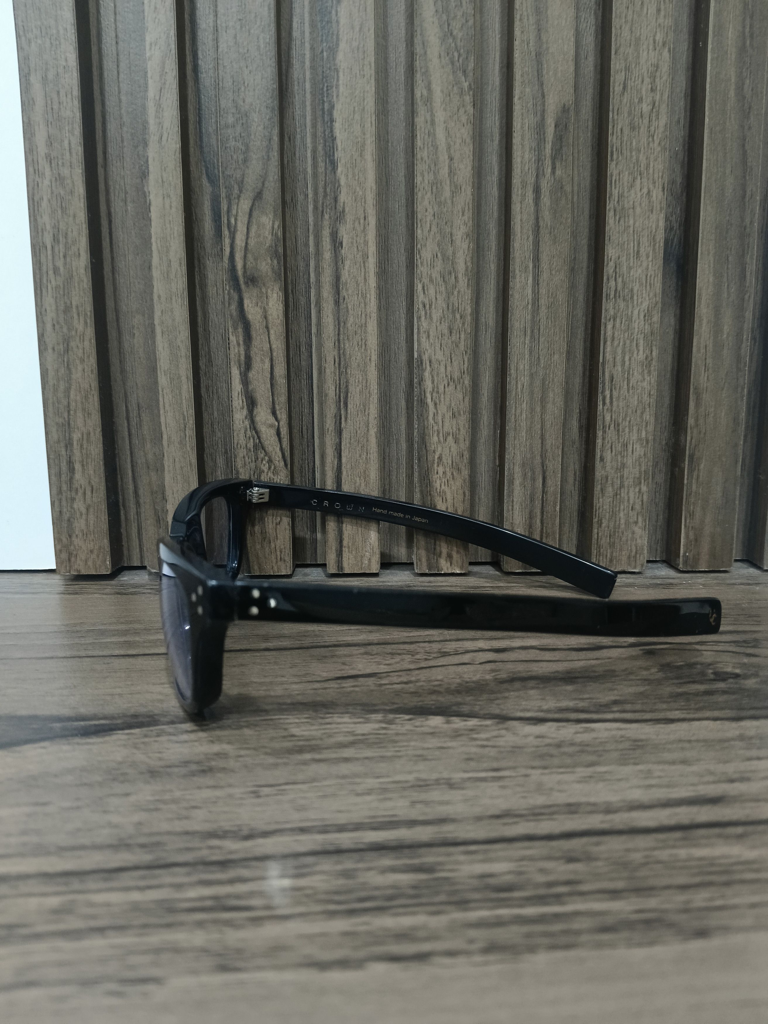 Japanese Brand UNCROWD UC-007 Bluebird Biker Shades - Black Acetate Size ONE SIZE - 3 Thumbnail