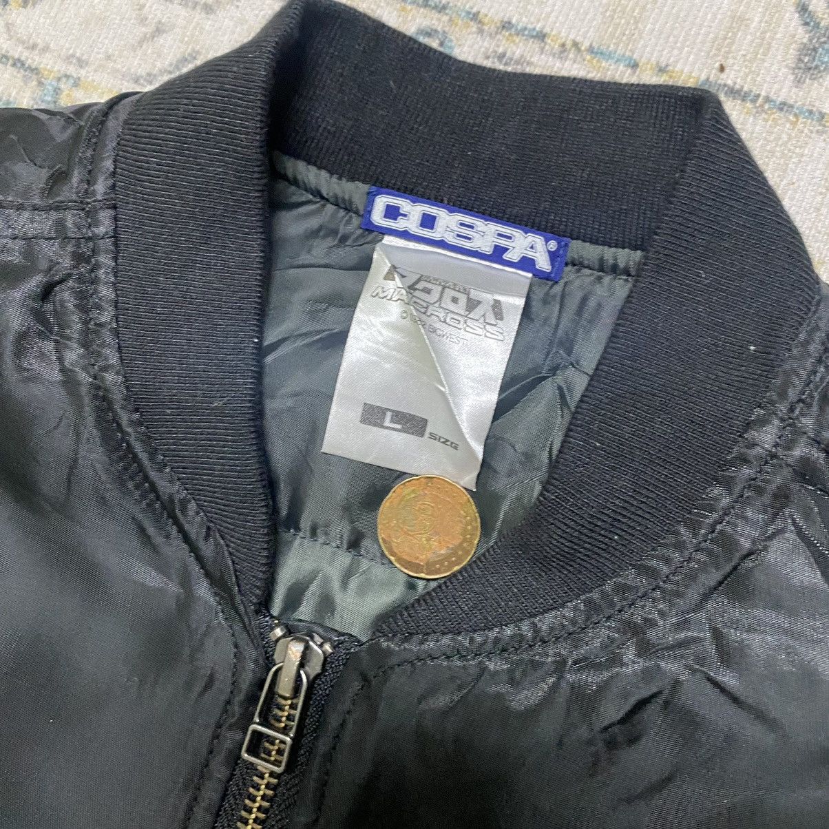Anime Cospa Macross Roy Focker Bomber Jacket Skull Squadron SDF-1 Size US L / EU 52-54 / 3 - 18 Thumbnail