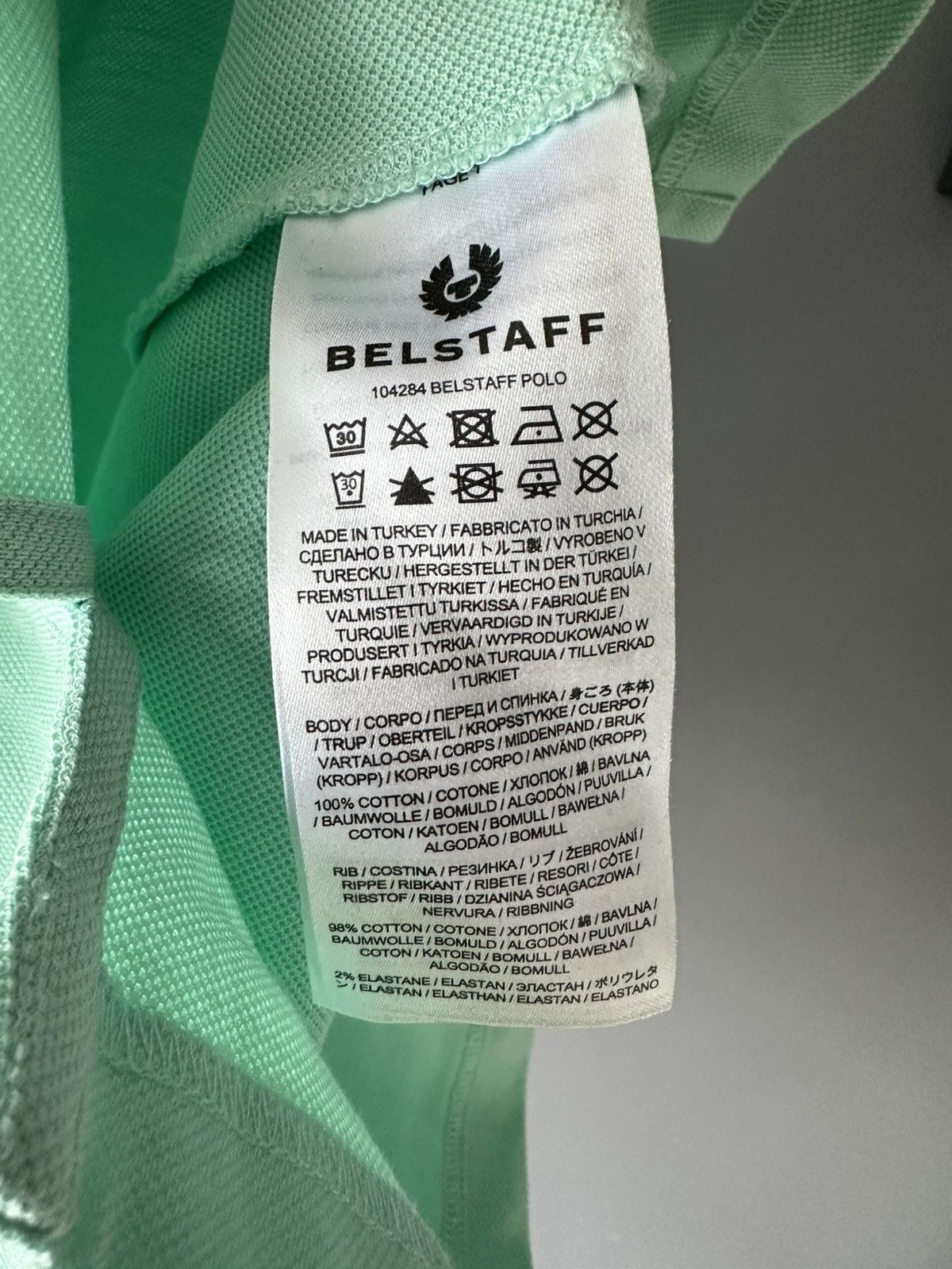 Belstaff Belstaff Mint Polo Shirt Short Sleeve cotton Size US M / EU 48-50 / 2 - 8 Thumbnail