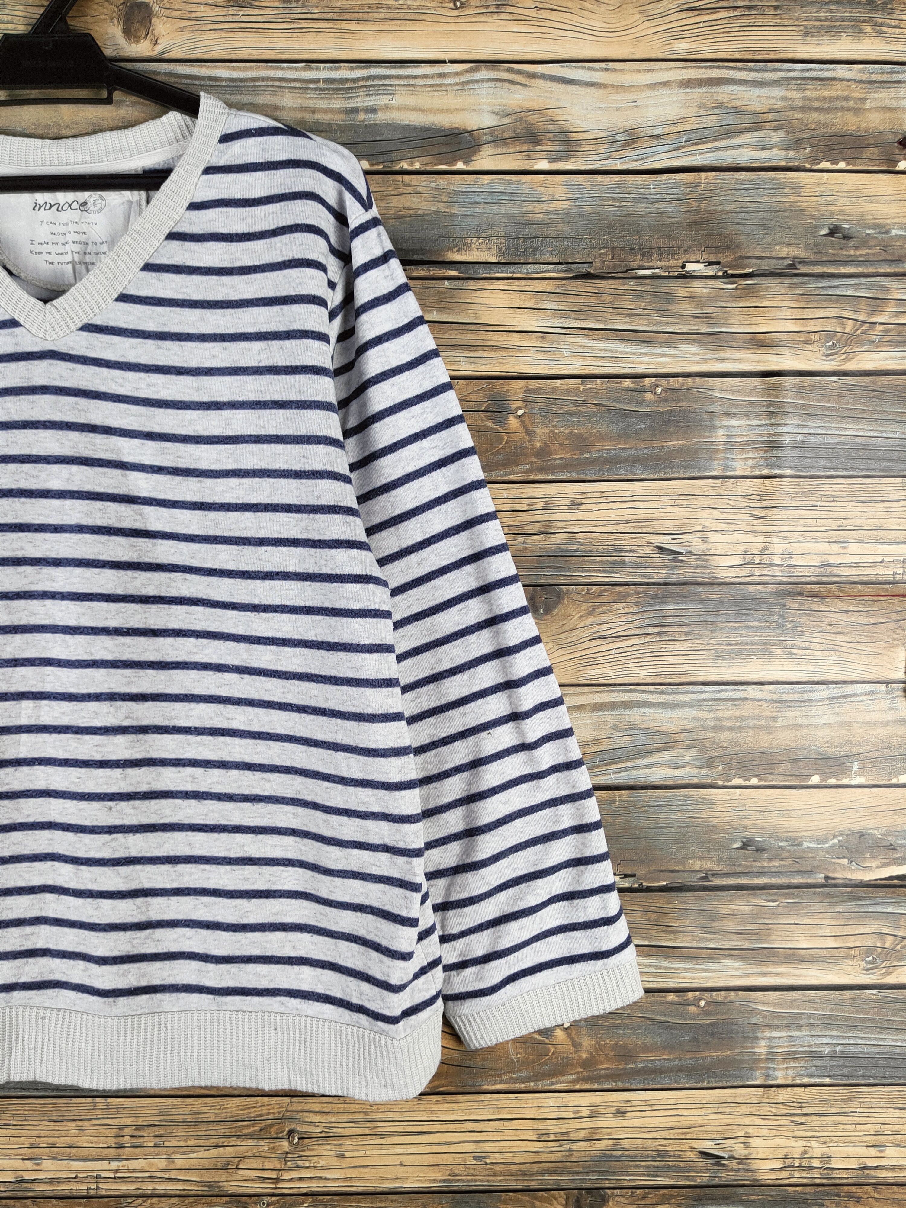 Japanese Brand Kurt Cobain fashion by Innoce Navy Gray Sweatshirts Size L / US 10 / IT 46 - 5 Thumbnail