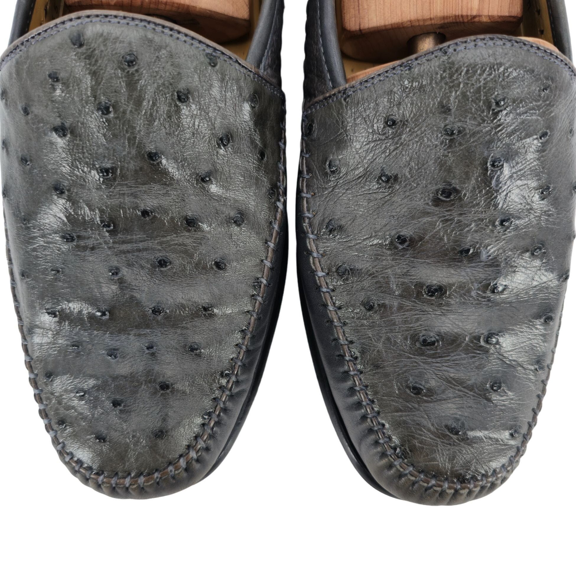 Other Avventura Exotic Gray Grey Ostrich Leather Dress Shoes Men S Size US 9.5 / EU 42-43 - 12 Thumbnail
