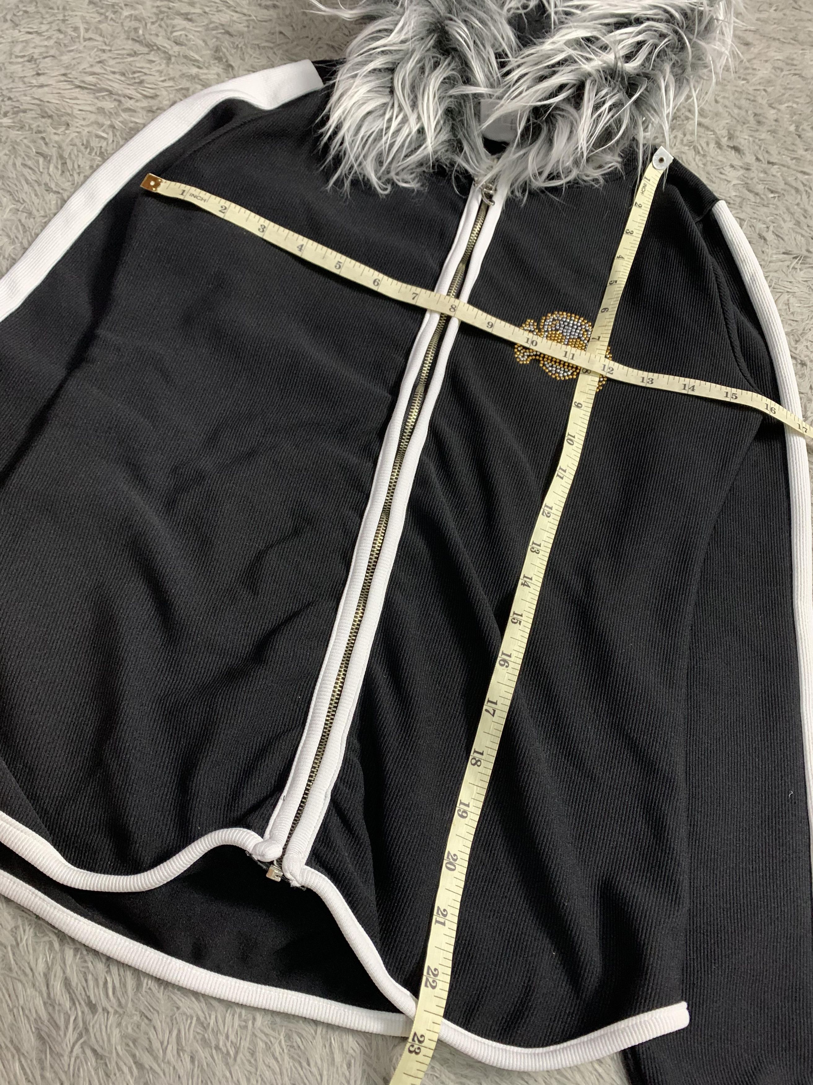 Japanese Brand Japan Brand Sick Issue Skull Fur Hoodie with Sparkle Size US M / EU 48-50 / 2 - 4 Thumbnail
