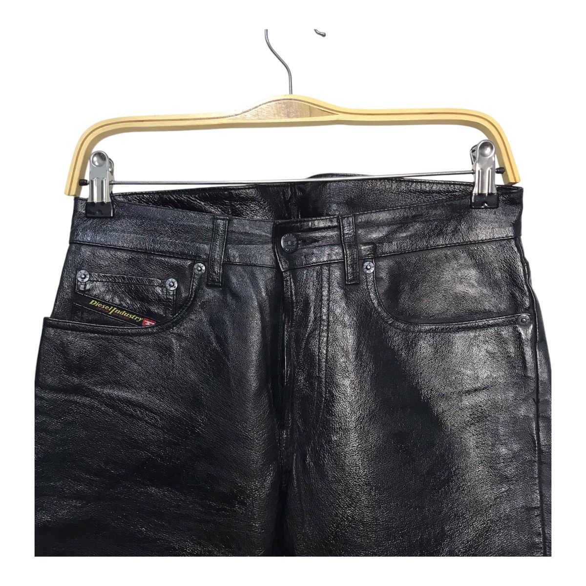 Diesel × Leather Diesel Leather Black Pant Size US 29 - 3 Thumbnail