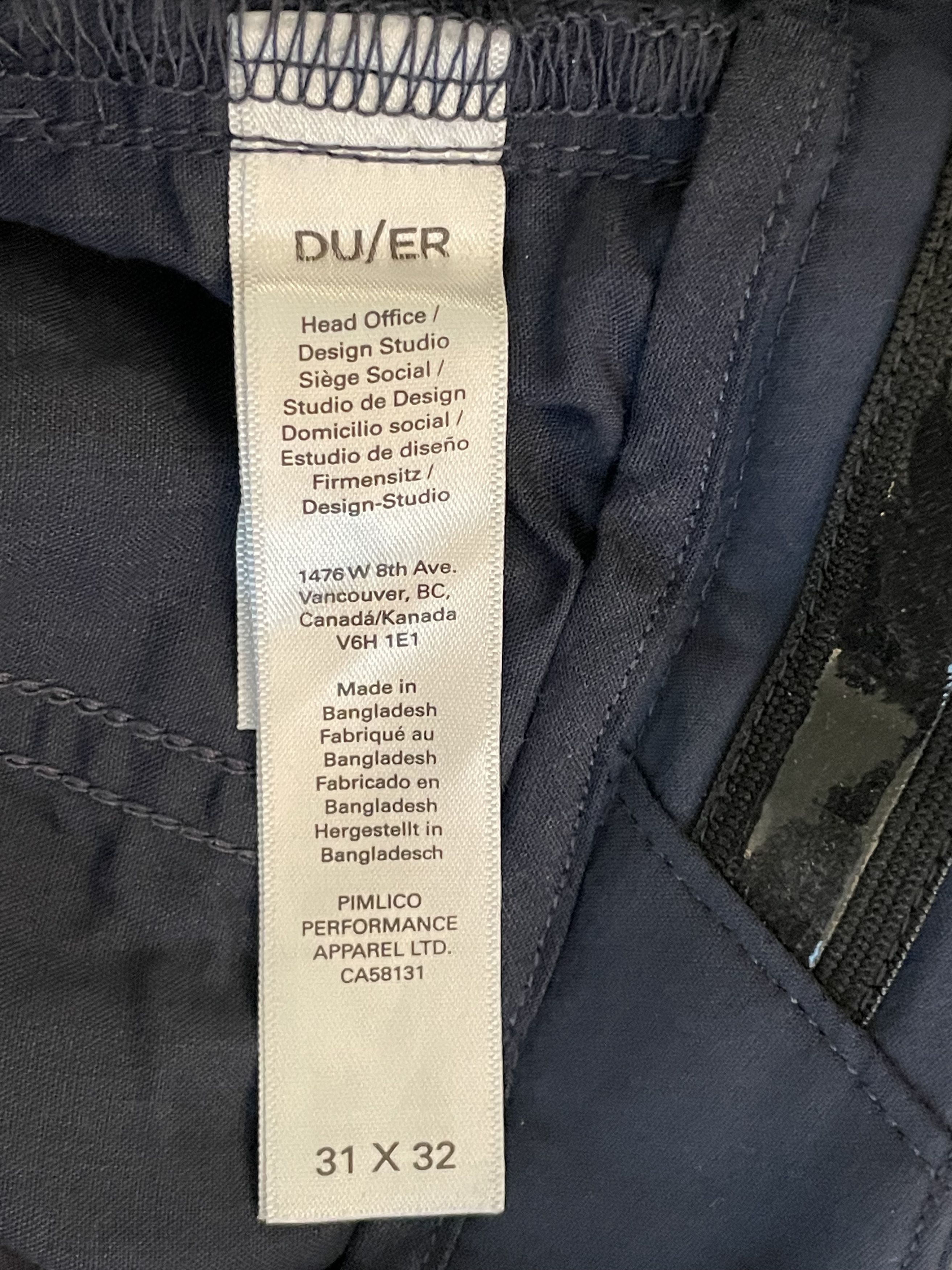 DUER Duer Nustretch Slim Straight Trouser Size US 31 - 7 Thumbnail