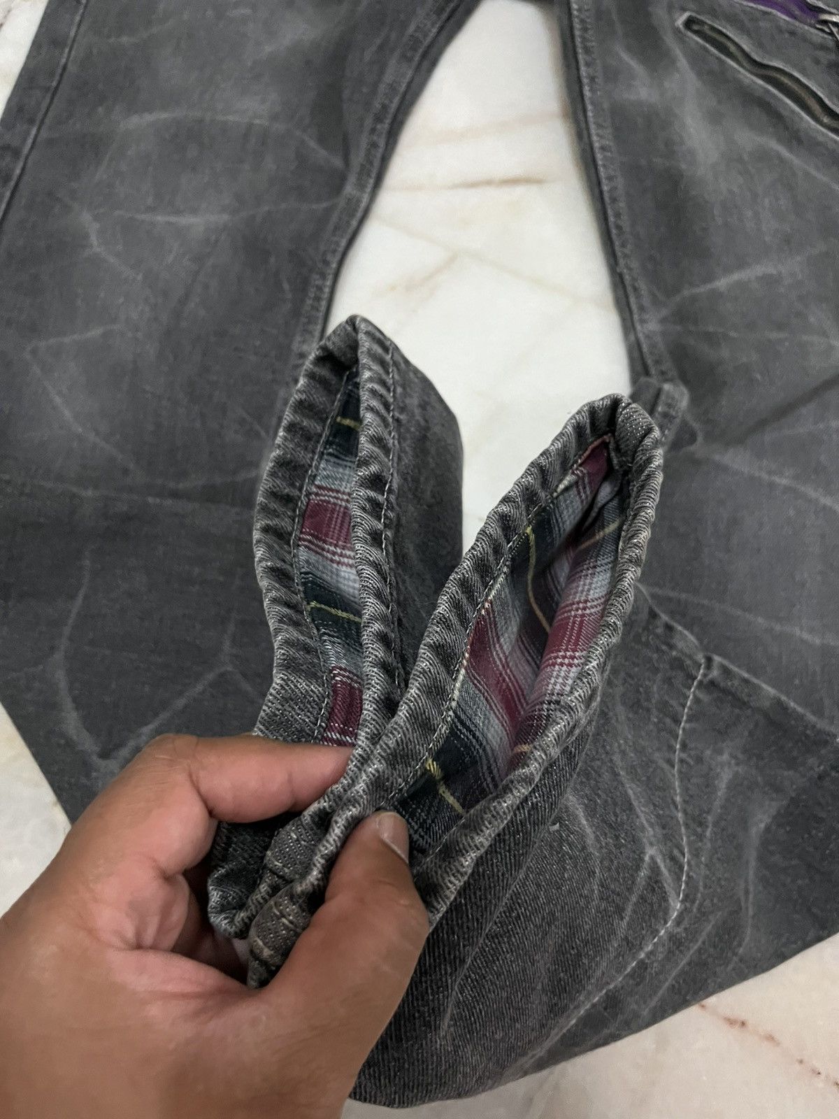 Japanese Brand Doublefocus Doublewaist Jeans Size US 31 - 10 Thumbnail