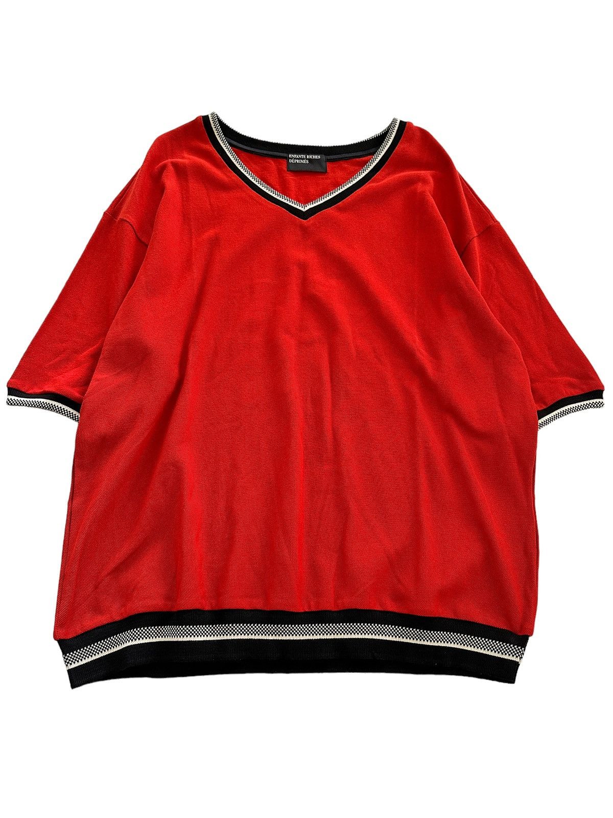 Enfants Riches Deprimes FW2018 Runway Red Layer Pique V Knit Size US XL / EU 56 / 4 - 2 Thumbnail