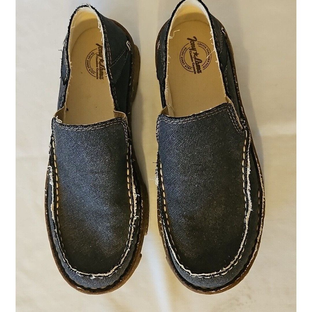 Tony Lama Tony Lama Gator Driving Moccasins Mens 8 Charcoal Opanka Sli Size US 8 / EU 41 - 3 Thumbnail