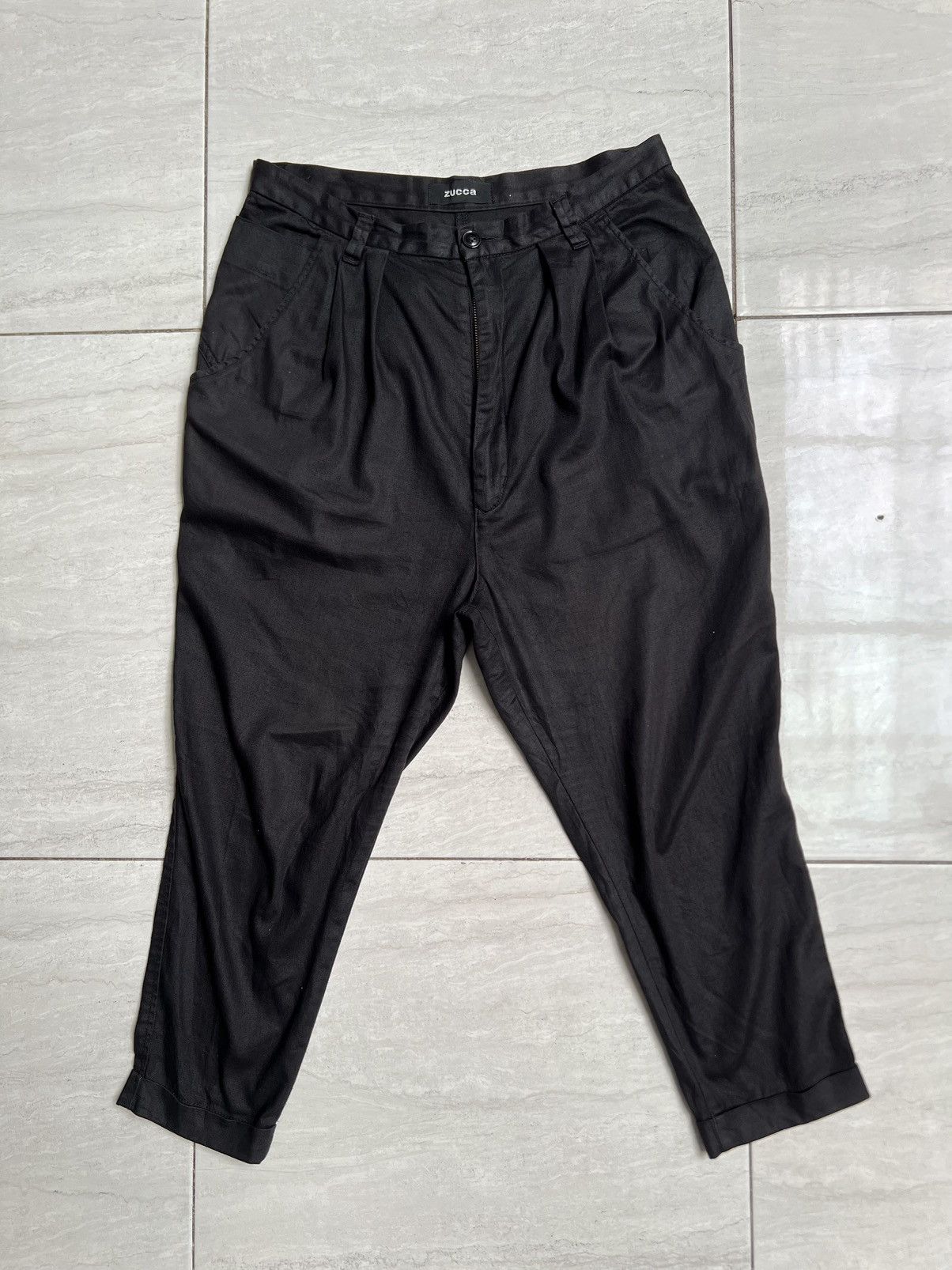 Zucca ZUCCA Black Balloon Pants Size US 30 / EU 46 - 7 Thumbnail
