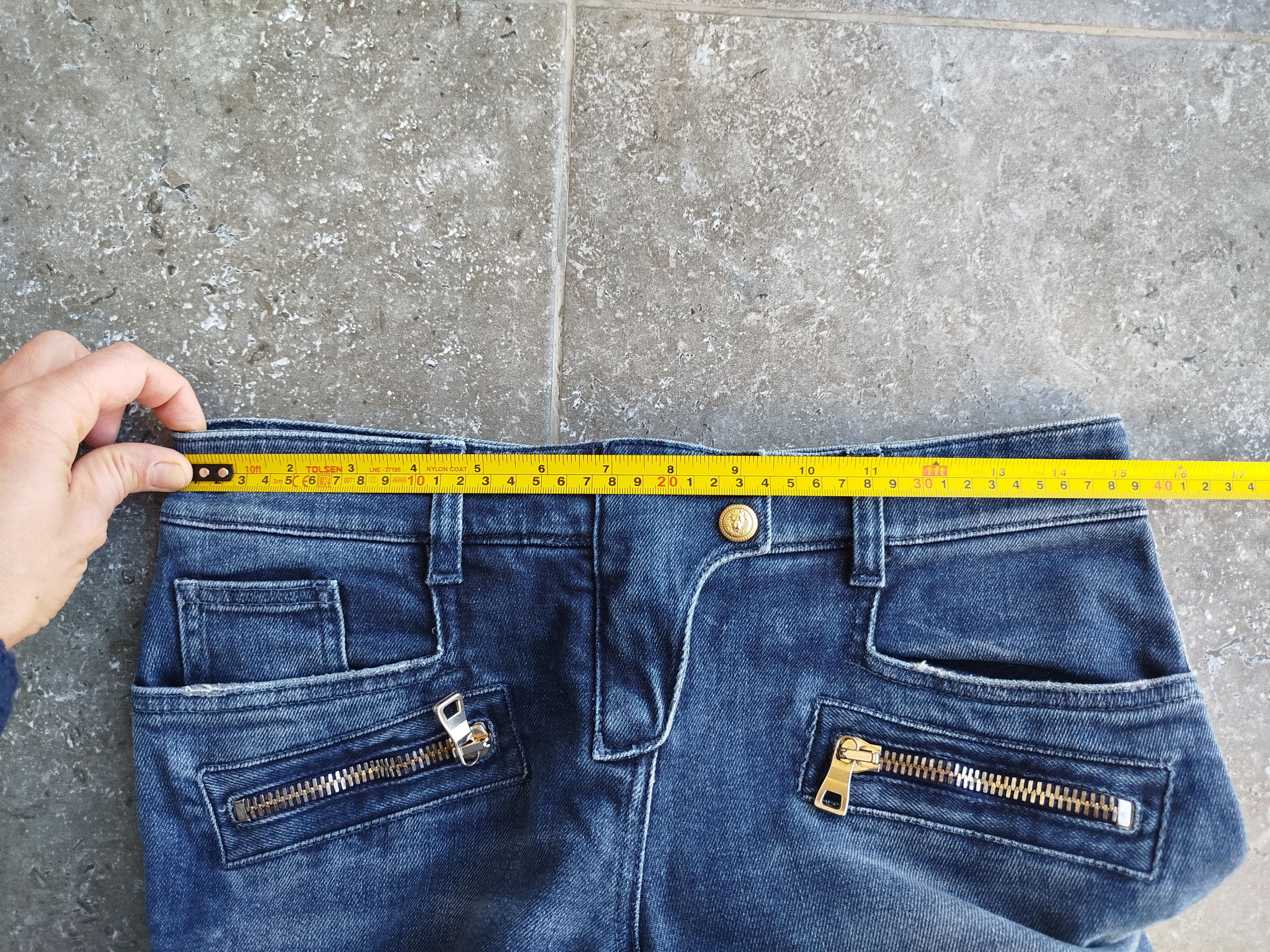 Balmain Balmain Jeans Distressed Biker Skinny Size 38 Size 27" / US 4 / IT 40 - 13 Thumbnail