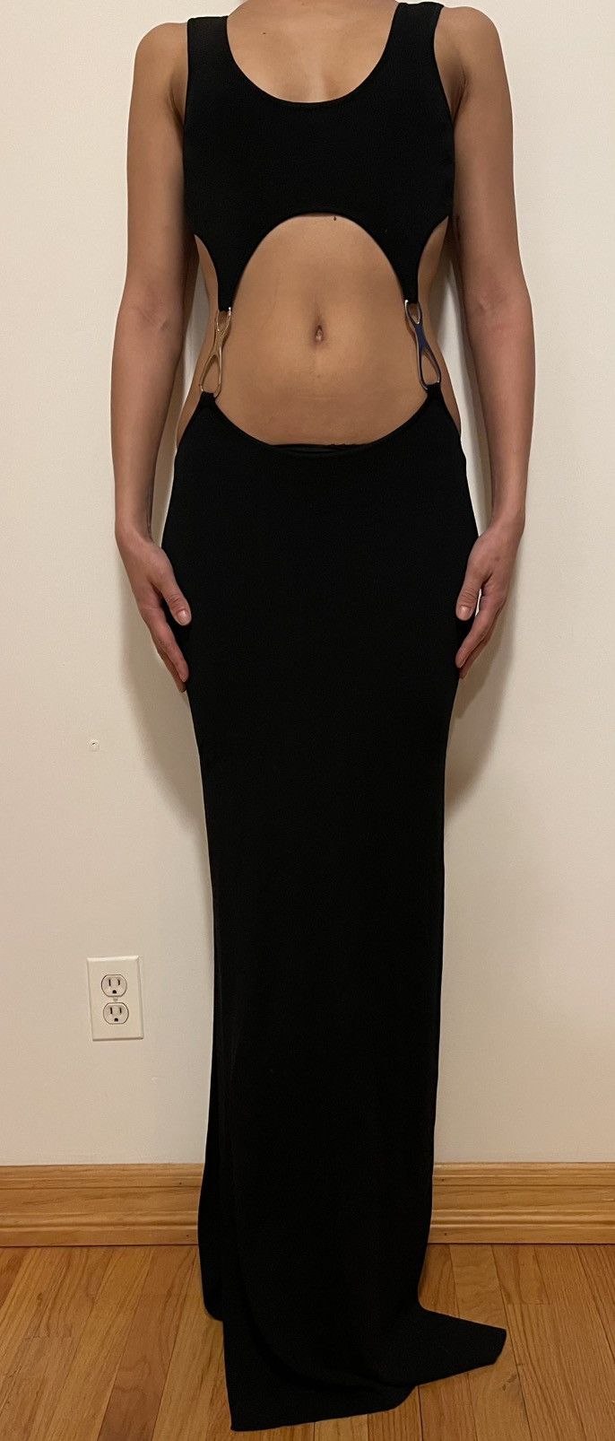AYA MUSE Aya Muse Cutout Maxi Dress - Black/Size: M Size M / US 6-8 / IT 42-44 - 1 Thumbnail