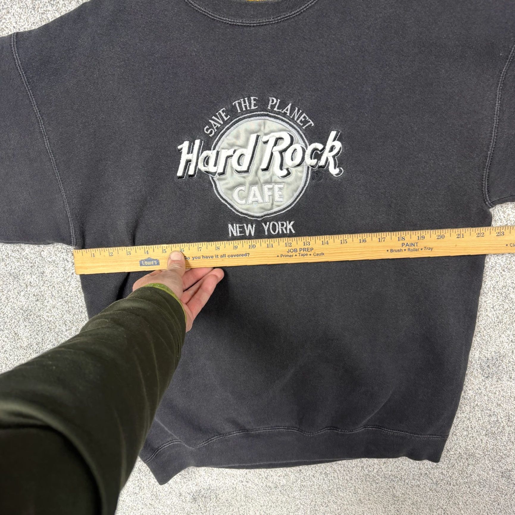 Hard Rock Cafe VINTAGE Hard Rock Cafe Sweatshirt Mens L Black New York Save The Planet 90s Size US L / EU 52-54 / 3 - 4 Thumbnail