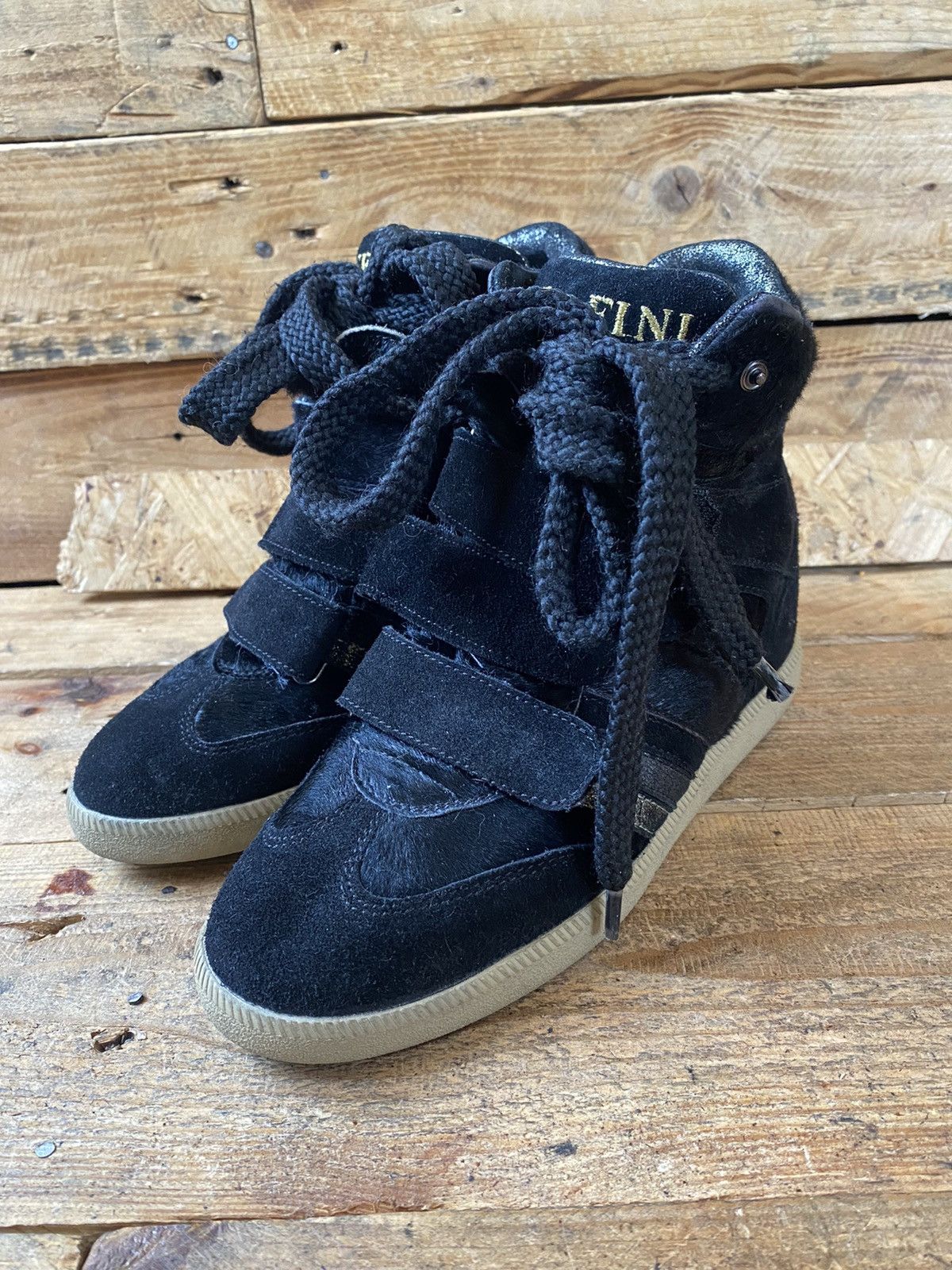 Isabel Marant Serafini platform wedge suede boots, like isabel marant 37 Size US 7 / IT 37 - 4 Thumbnail