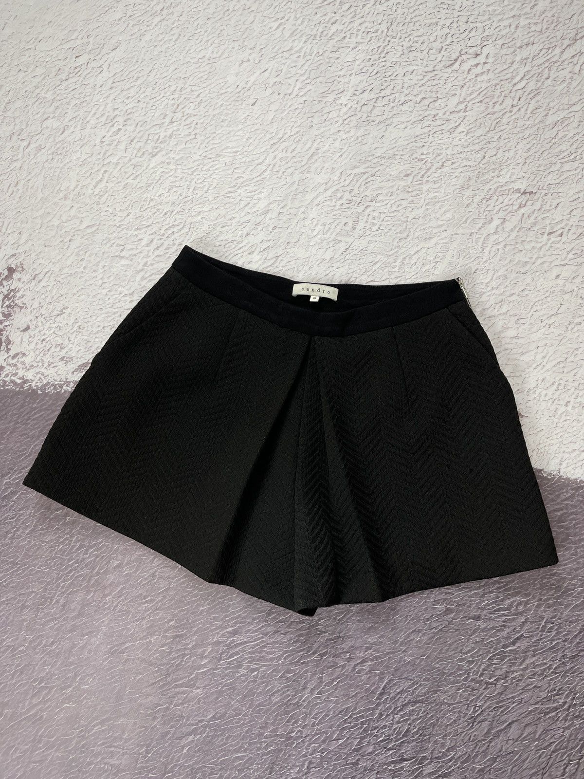 Sandro Sandro Paris black mini skirt size 36 Size 26" / US 2 / IT 38 - 2 Thumbnail