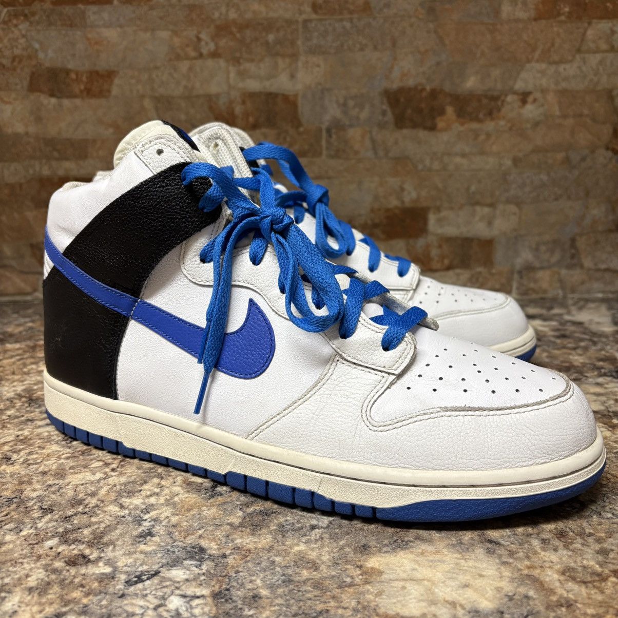 Nike Nike Dunk High 2008 White/Varsity Royal Blue Size 11.5 Size US 11.5 / EU 44-45 - 2 Thumbnail