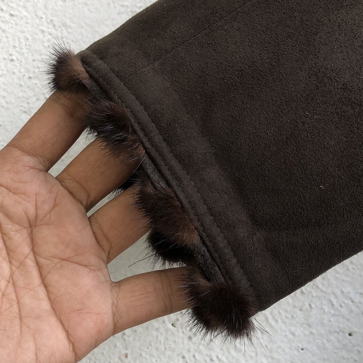 Japanese Brand Lamous Ondine Faux Suede Winter Hoodie Jacket Size XL / US 12-14 / IT 48-50 - 7 Thumbnail