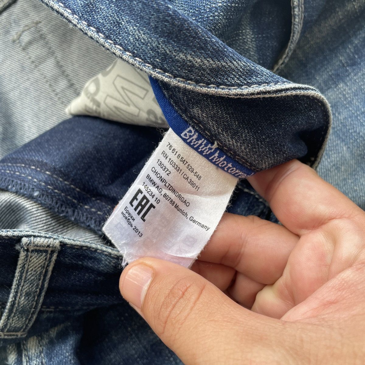 Faded Glory W33💥 BNW Motorrad Stonewash Jeans Faded Denim Pants Size US 33 - 8 Thumbnail