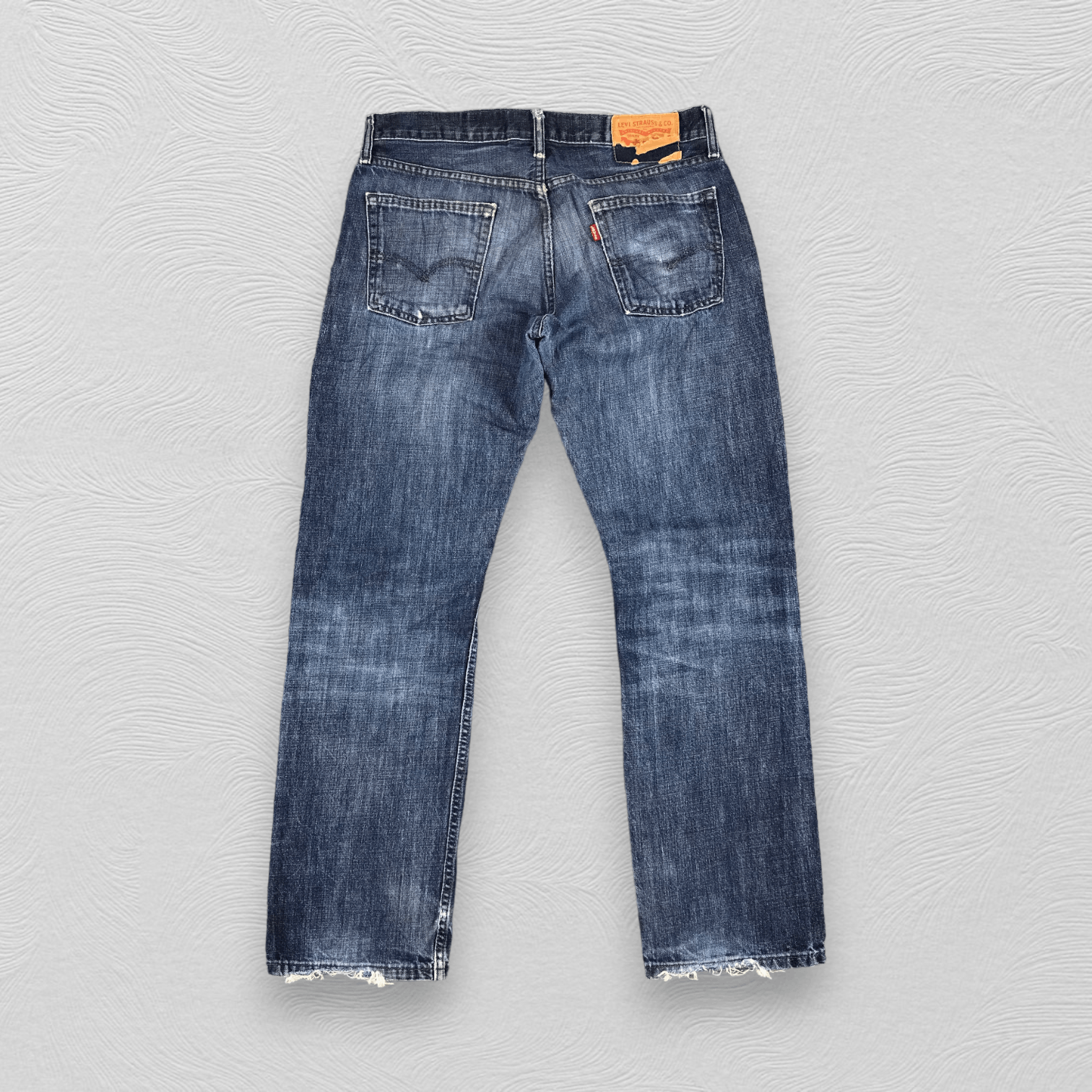 Levi's Vintage Levi's 514 Jeans Blue Wash Distressed Denim KJ303 Size US 34 / EU 50 - 2 Thumbnail