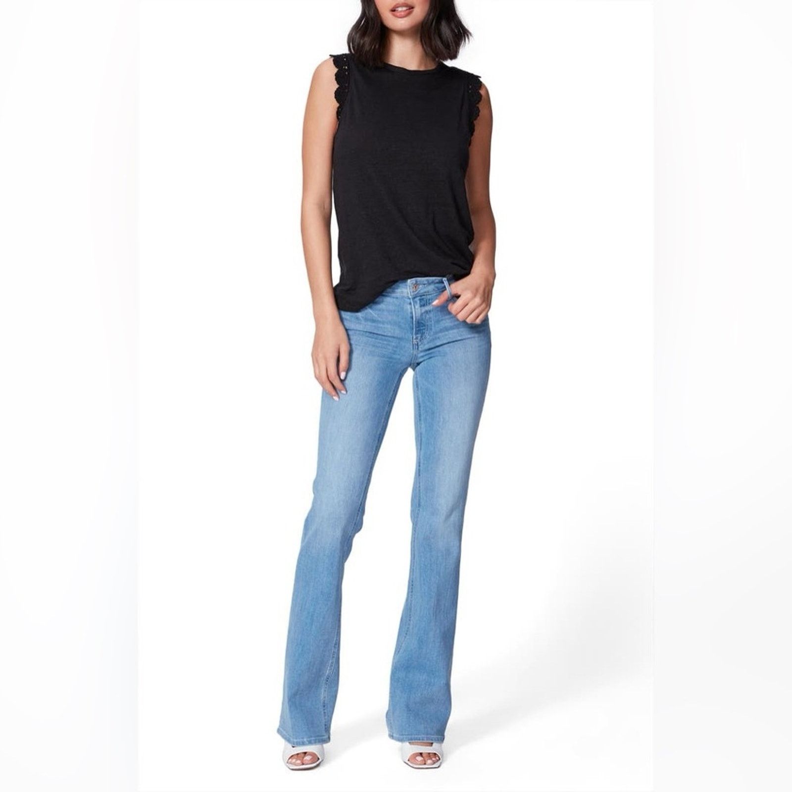 Paige PAIGE Skyline Bootcut Jeans Satellite Light Blue Sz. 25 / 4 Size 25" / US 0 / IT 36 - 6 Thumbnail