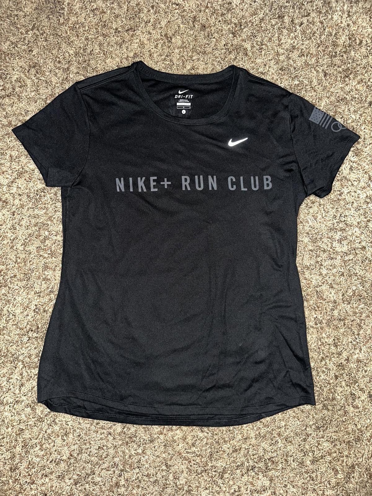 Nike Nike Women’s USATF Team USA Track & Field Running Miler Black T-Shirt Size L / US 10 / IT 46 - 1 Thumbnail
