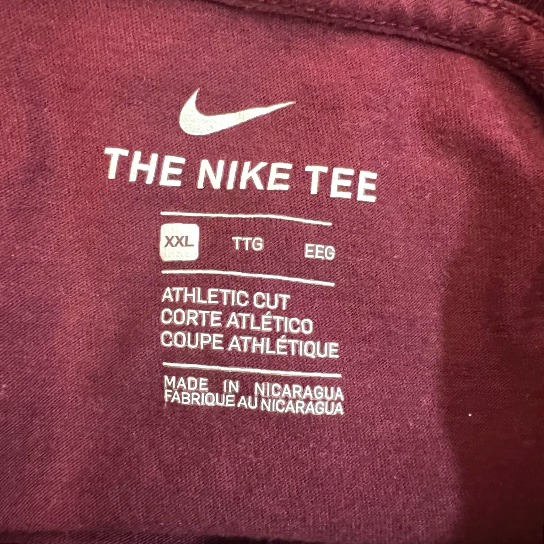 Nike Nike Shirt Mens Adult XXL Red Swoosh Just Do It Cotton Athletic T-Shirt 90s Logo Crew Neck Short Sleeve Size US XXL / EU 58 / 5 - 4 Thumbnail