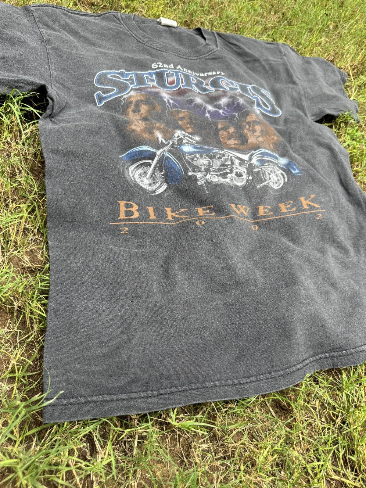 Vintage Vintage Sturgis Bike Week 62nd Anniversary 2002 T- Shirt Size US M / EU 48-50 / 2 - 5 Thumbnail