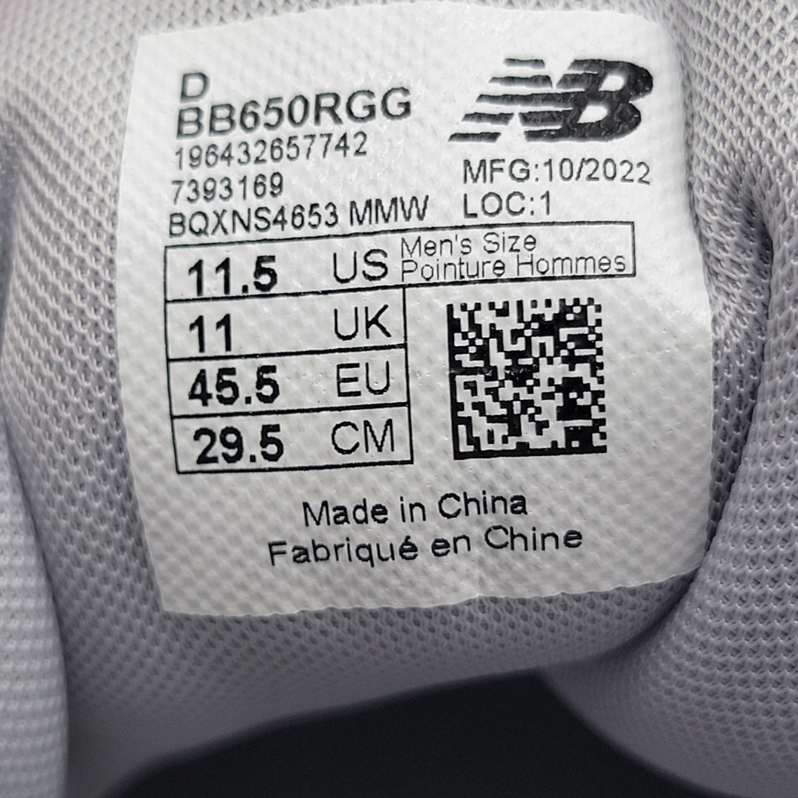 New Balance New Balance Men 650R Lifestyle Aluminum Rain Cloud Sz 11.5 Size US 11.5 / EU 44-45 - 8 Thumbnail
