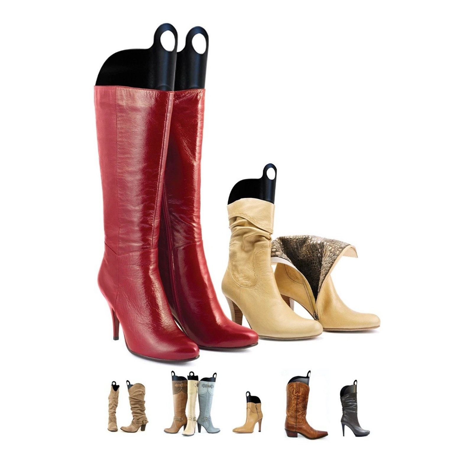 The Unbranded Brand Boot Shapers Cedar Fresh Adjustable Pack Of 4 Black New Size ONE SIZE - 1 Thumbnail