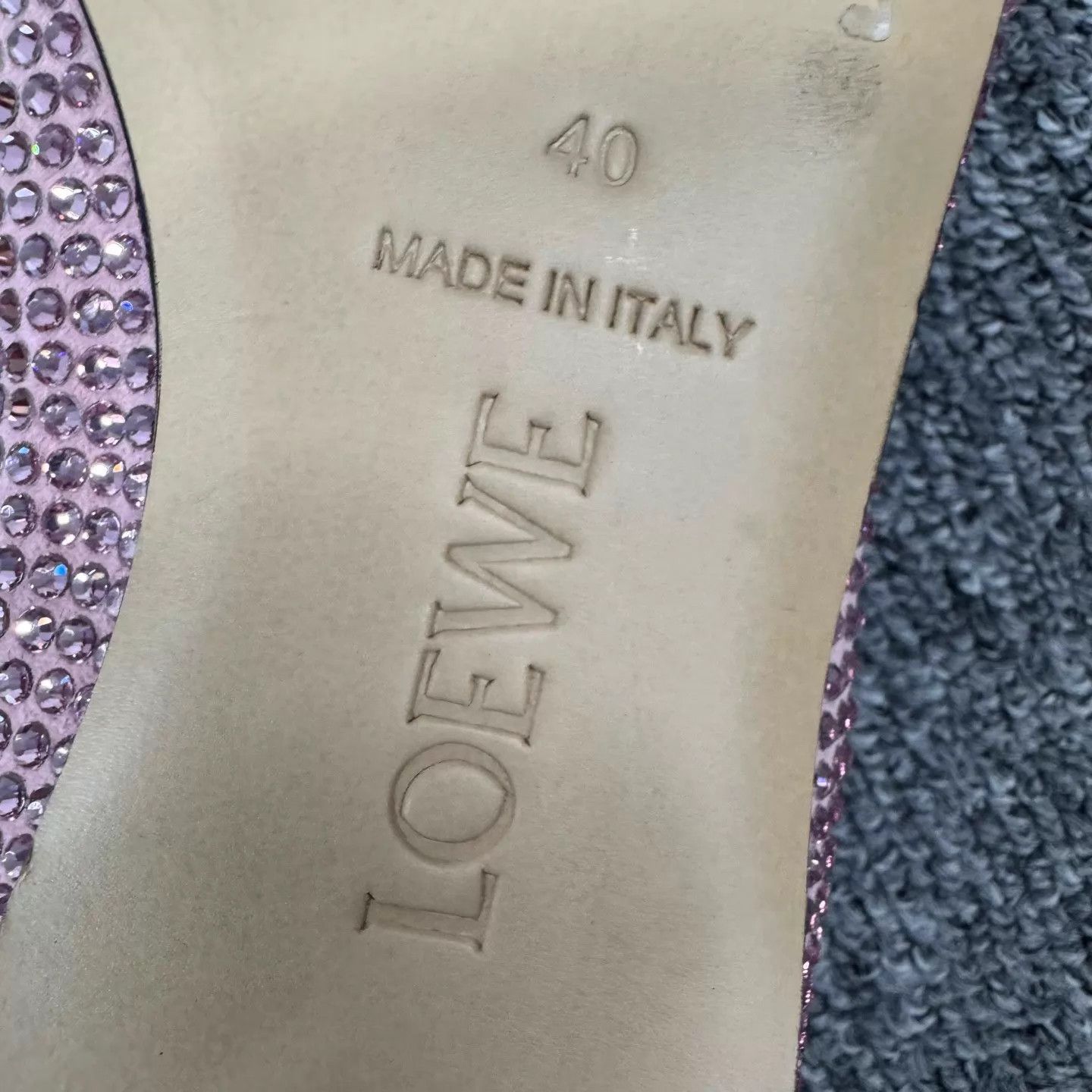 Loewe Loewe Pink Lambskin Pave Diamond Flats 40 99 New Size US 9.5 / IT 39.5 - 8 Thumbnail