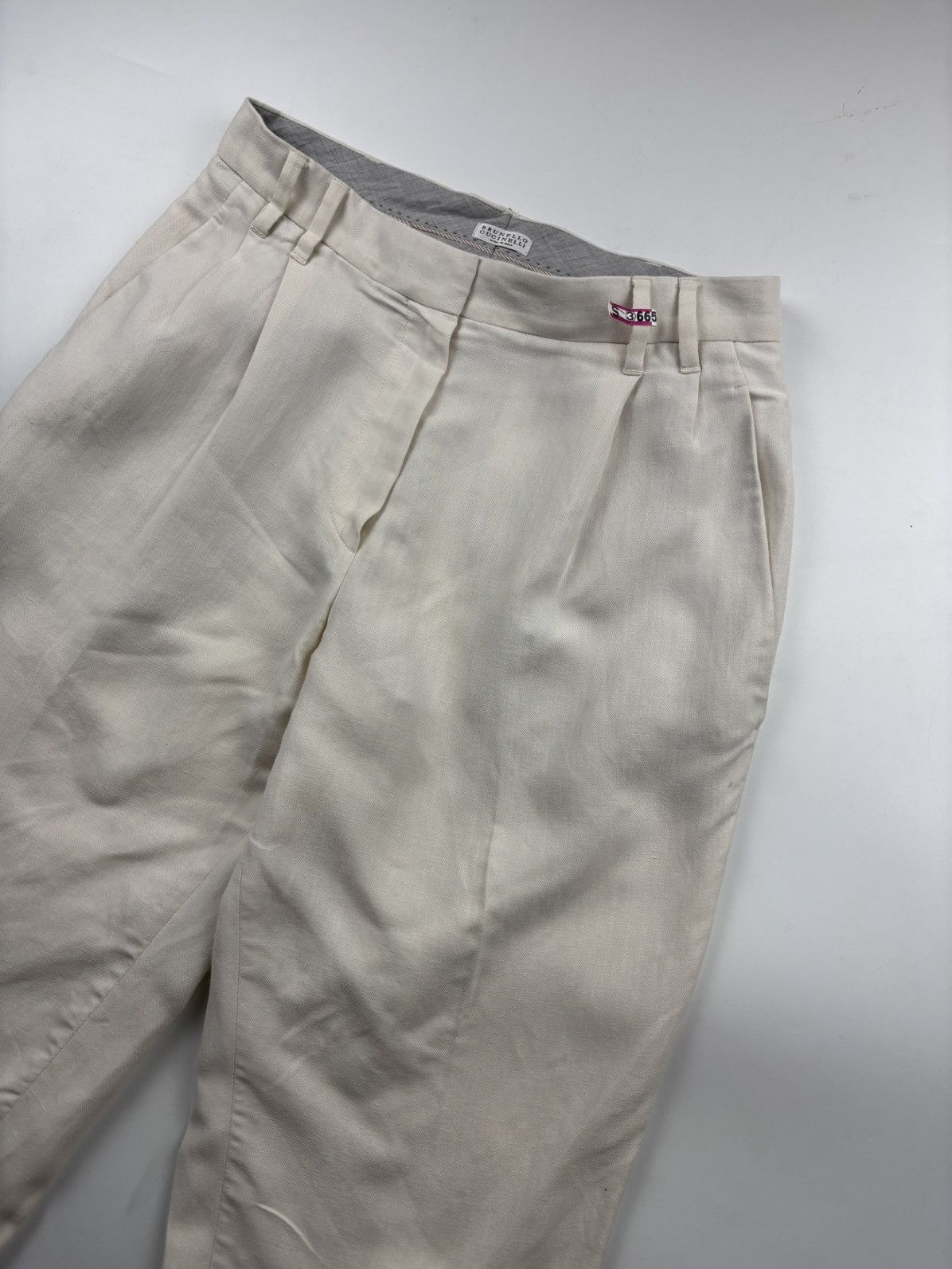 Brunello Cucinelli Brunello Cucinelli Linen Trousers Size 27" / US 4 / IT 40 - 3 Thumbnail
