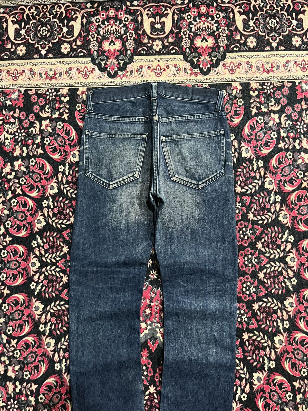 Japanese Brand Vintage Blue Label United Arrows Whisker Blue Faded Jeans Size US 30 / EU 46 - 5 Thumbnail