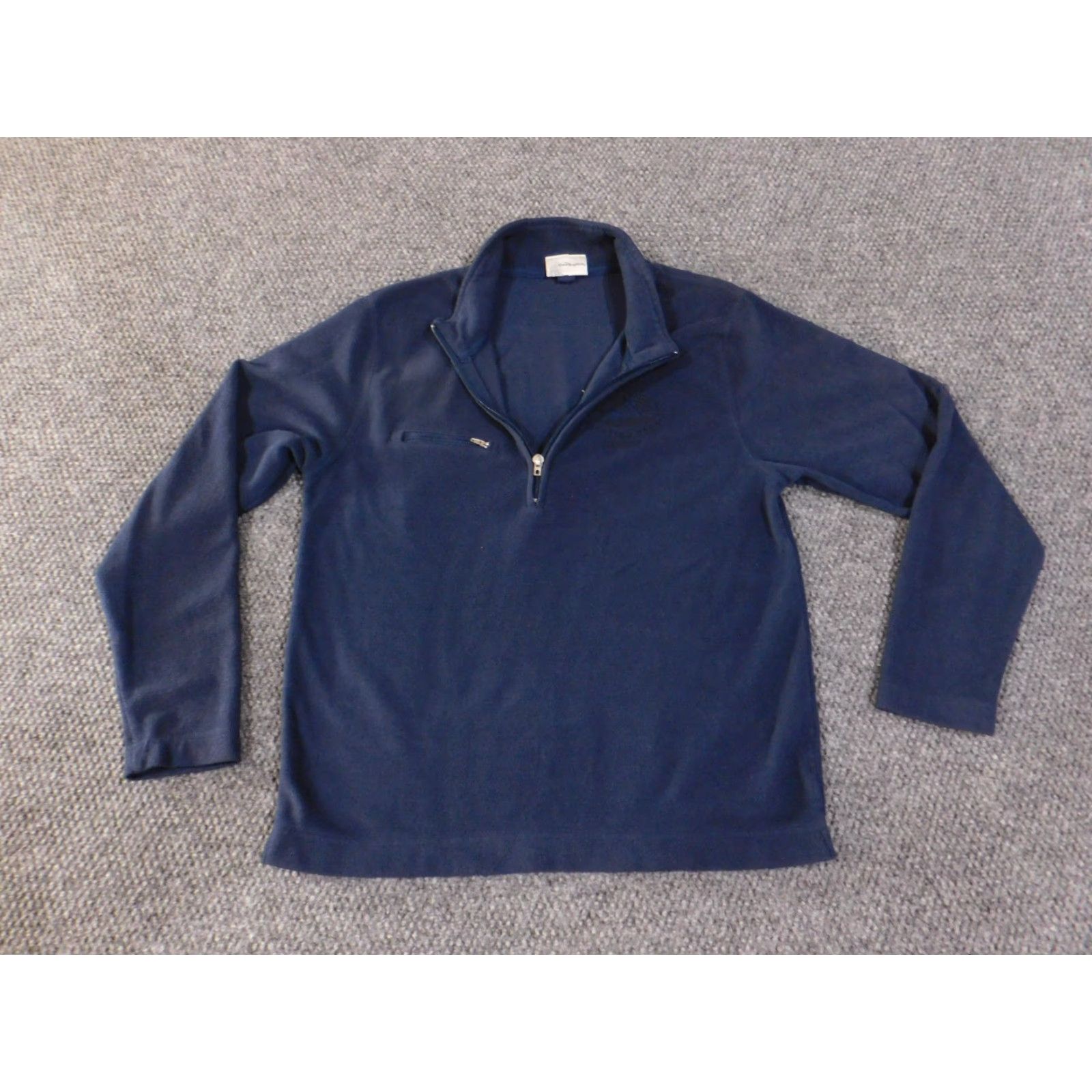 Disney Disney fleece pullover Womens Medium navy half zip embroidered travel vacation Crew Neck Zip Hoodie Size M / US 6-8 / IT 42-44 - 2 Thumbnail