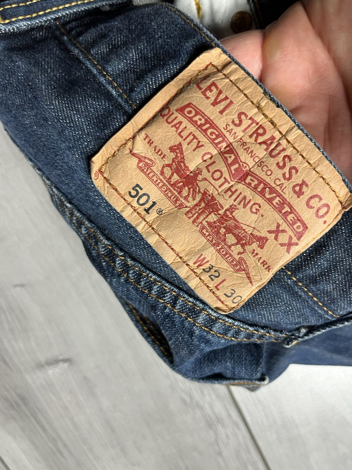 Vintage Levis denim jeans 501 size 32/30
