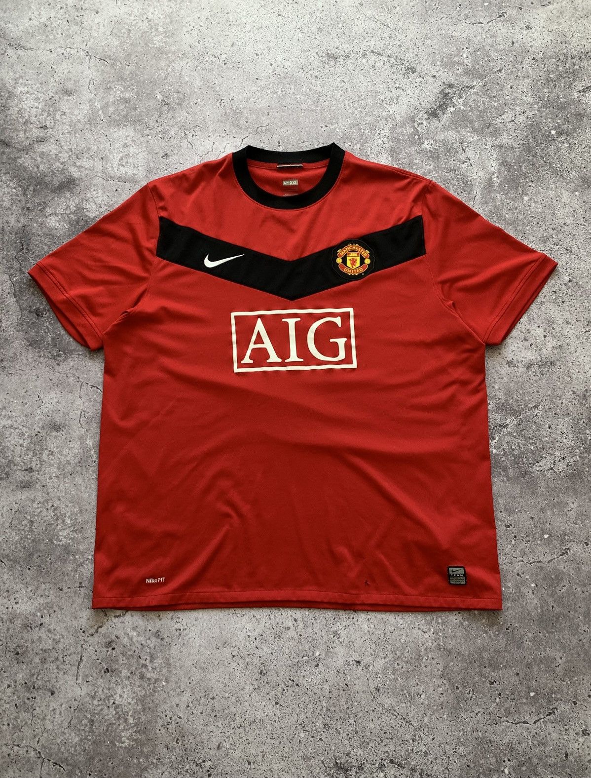 Nike 🔥NIKE MANCHESTER UNITED 2009/2010 HOME SOCCER JERSEY Size US XXL / EU 58 / 5 - 1 Thumbnail