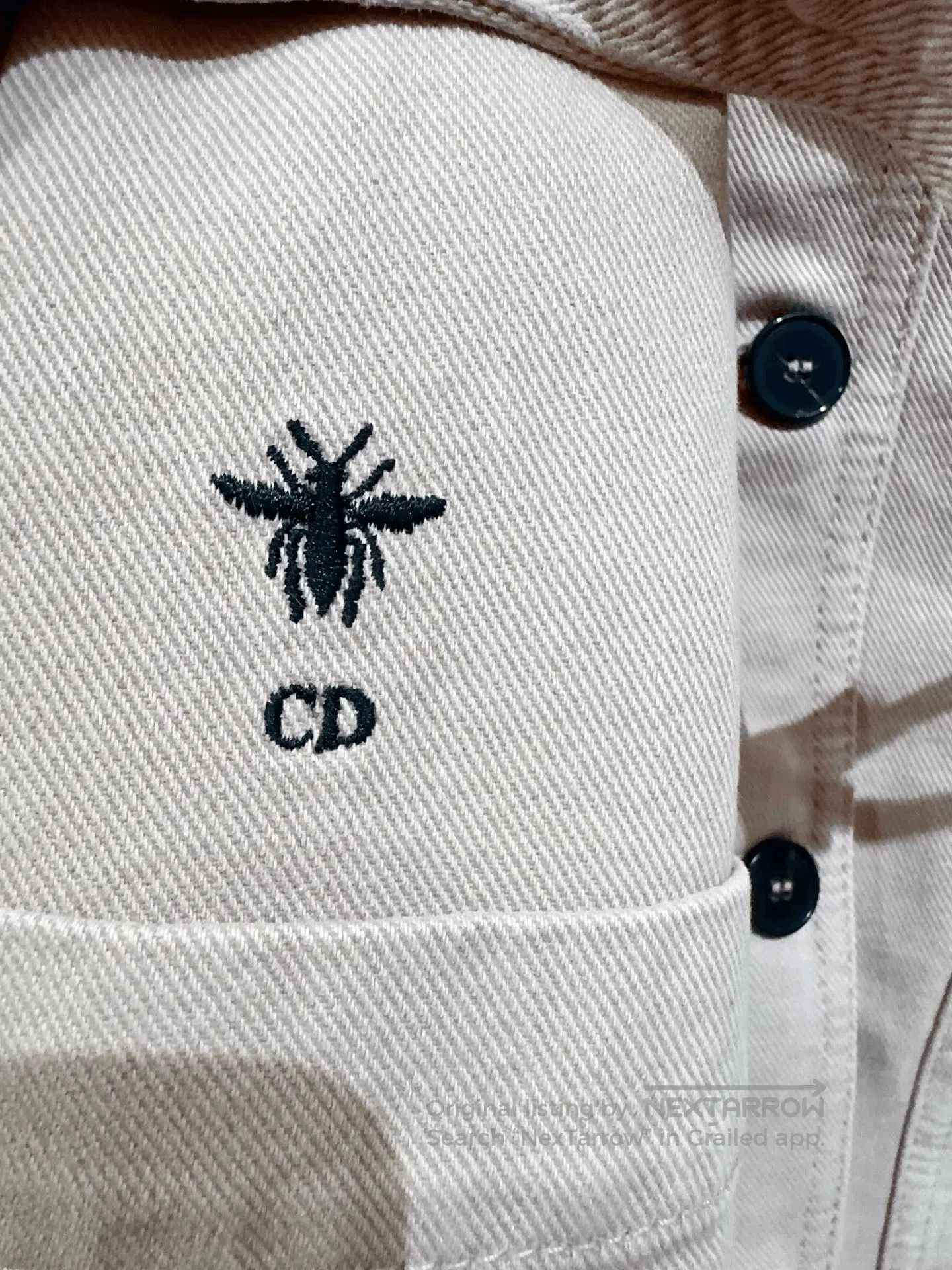 Dior Dior Bee Denim Jacket. Size XS / US 0-2 / IT 36-38 - 3 Thumbnail