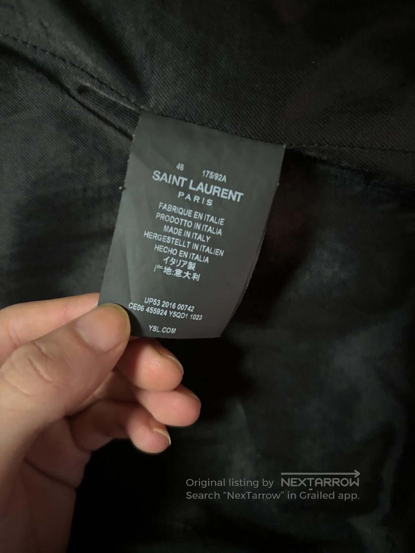 Saint Laurent Paris saint laurent distressed fringe leather jacket. Size US L / EU 52-54 / 3 - 8 Thumbnail