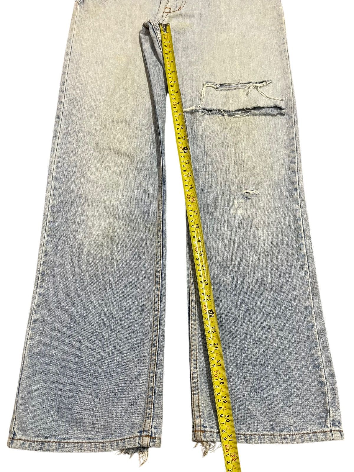 Element Vintage Element Blue Bleached Style Distressed Loose Jeans Size US 32 / EU 48 - 13 Thumbnail