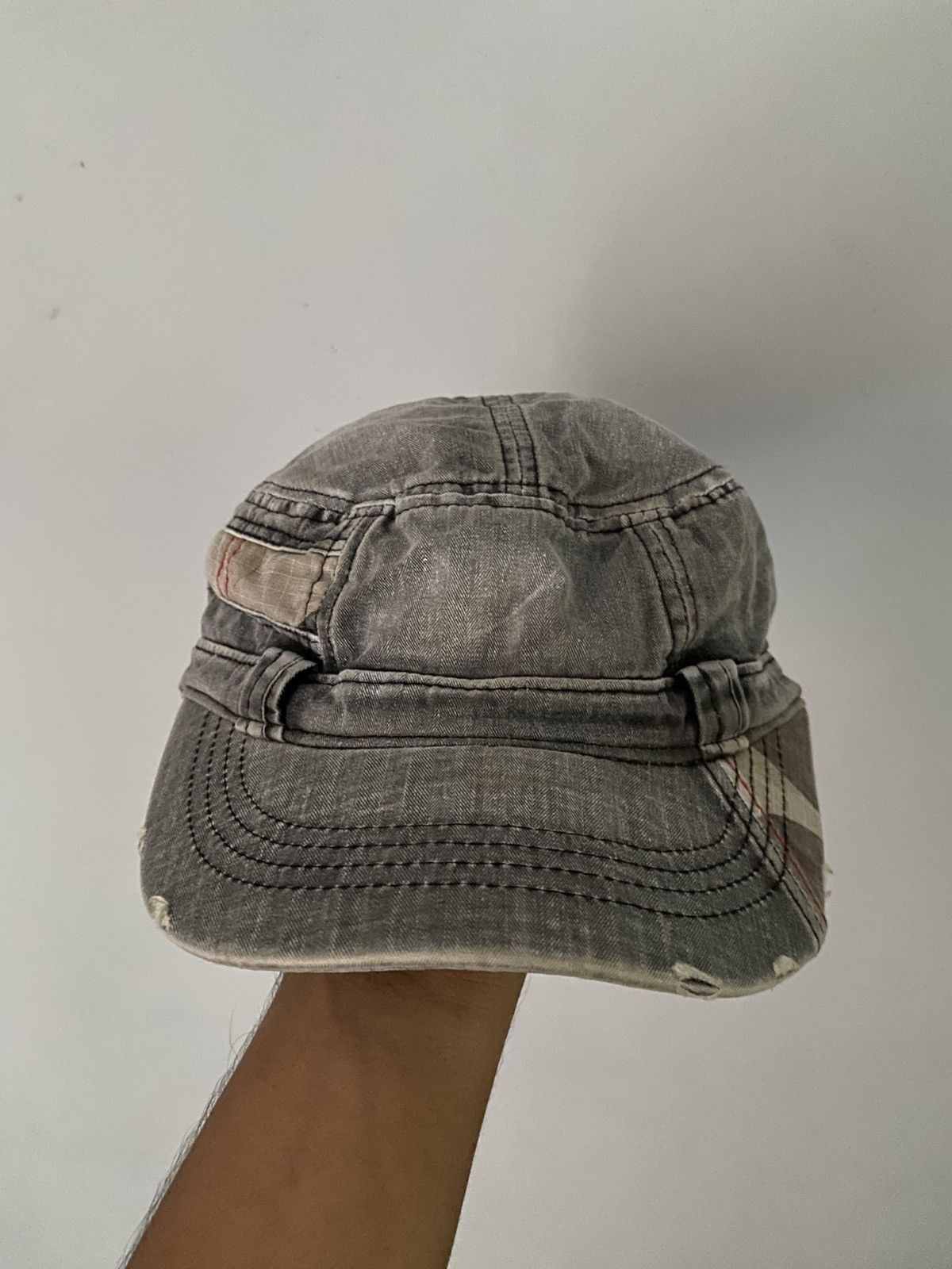 If Six Was Nine × Japanese Brand × Le Grande Bleu (L.G.B.) Vintage commando distressed punk hat Size ONE SIZE - 4 Thumbnail