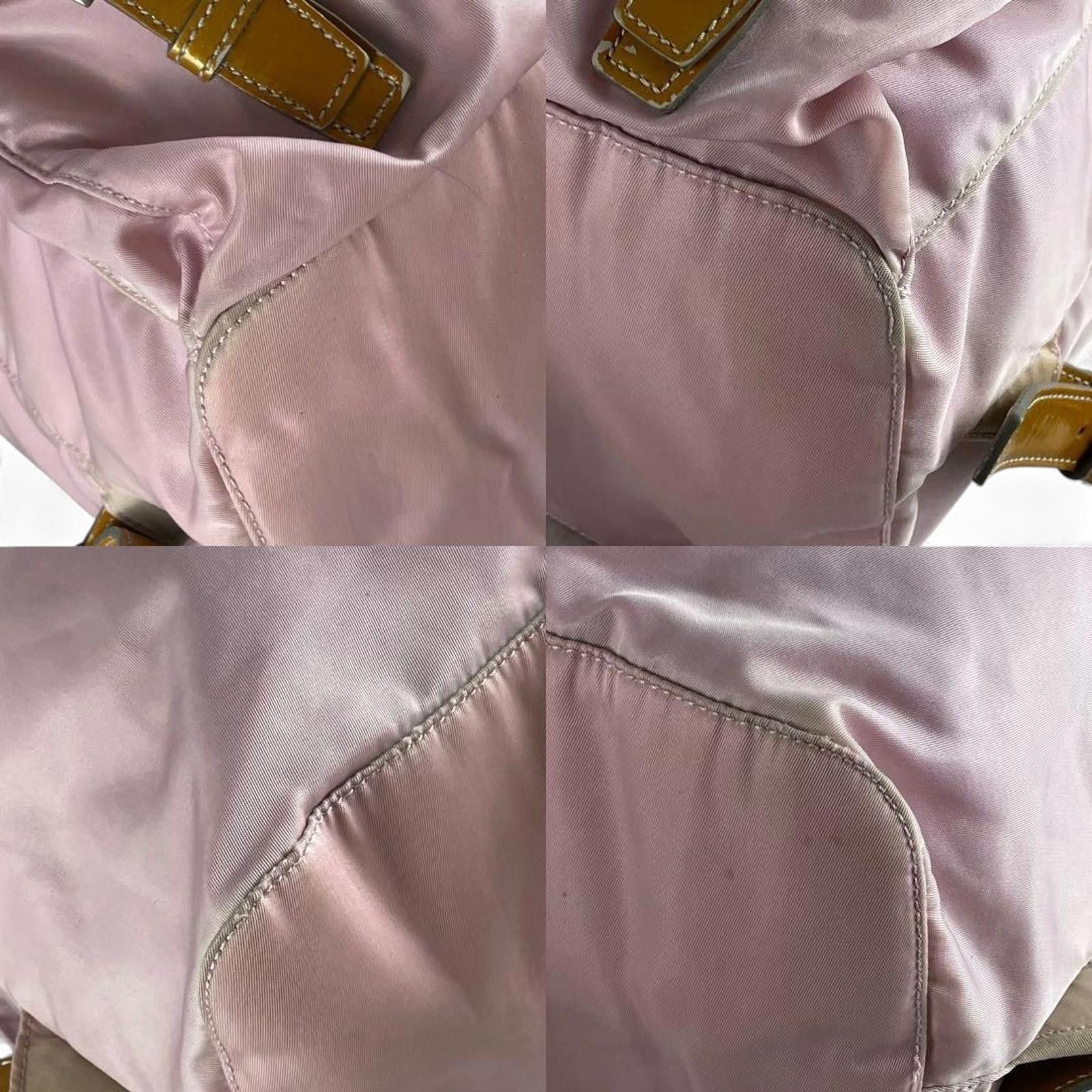 Prada Prada - Pink Nylon Backpack with Leather Straps Size ONE SIZE - 5 Thumbnail