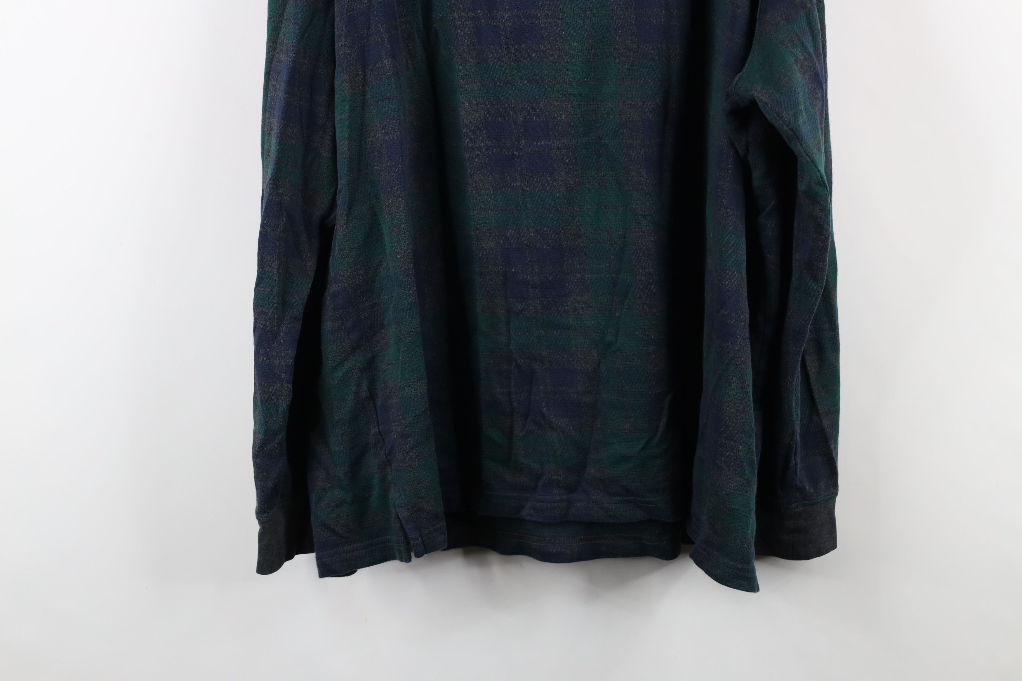 Lands' End × Vintage Vintage Lands End Supima Cotton Long Sleeve Rugby Polo Plaid Size US XXL / EU 58 / 5 - 12 Thumbnail