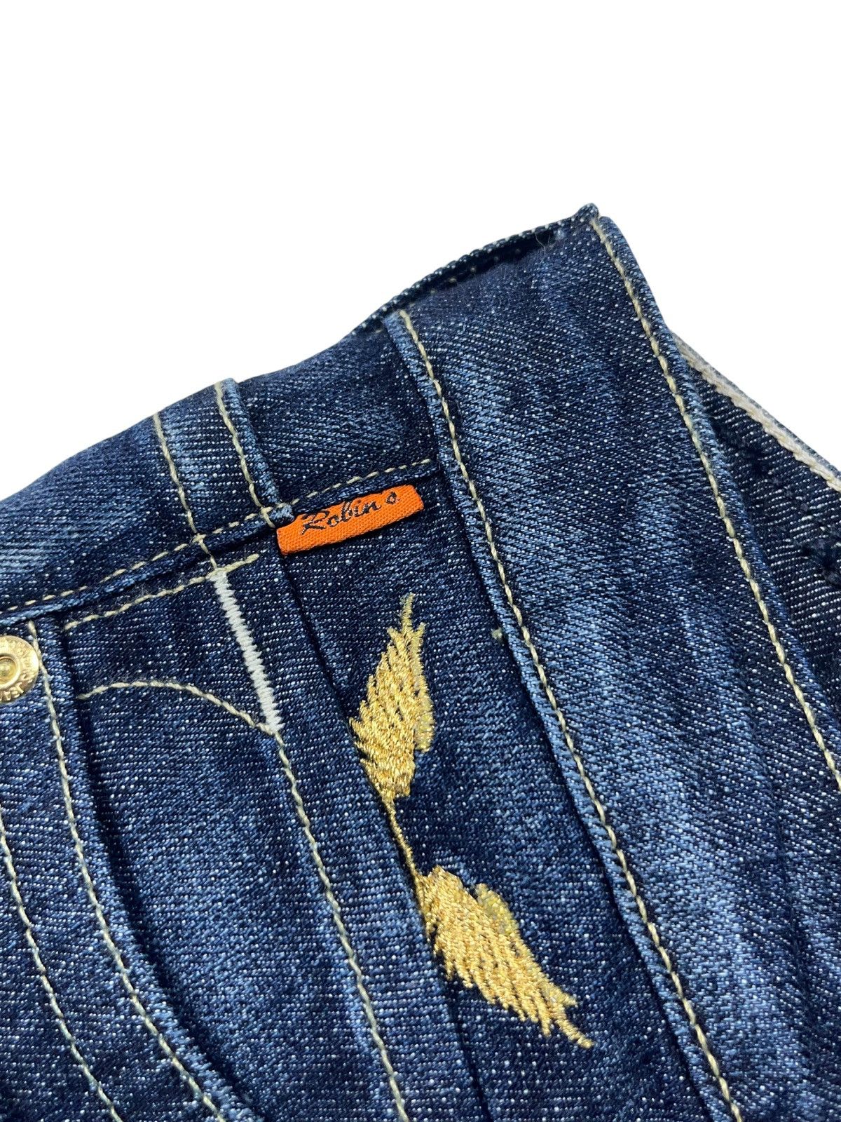 Robins Jeans Vintage y2k Robin’s Jean Low Rise Embroidered Jeans Size 26 Size 26" / US 2 / IT 38 - 6 Thumbnail